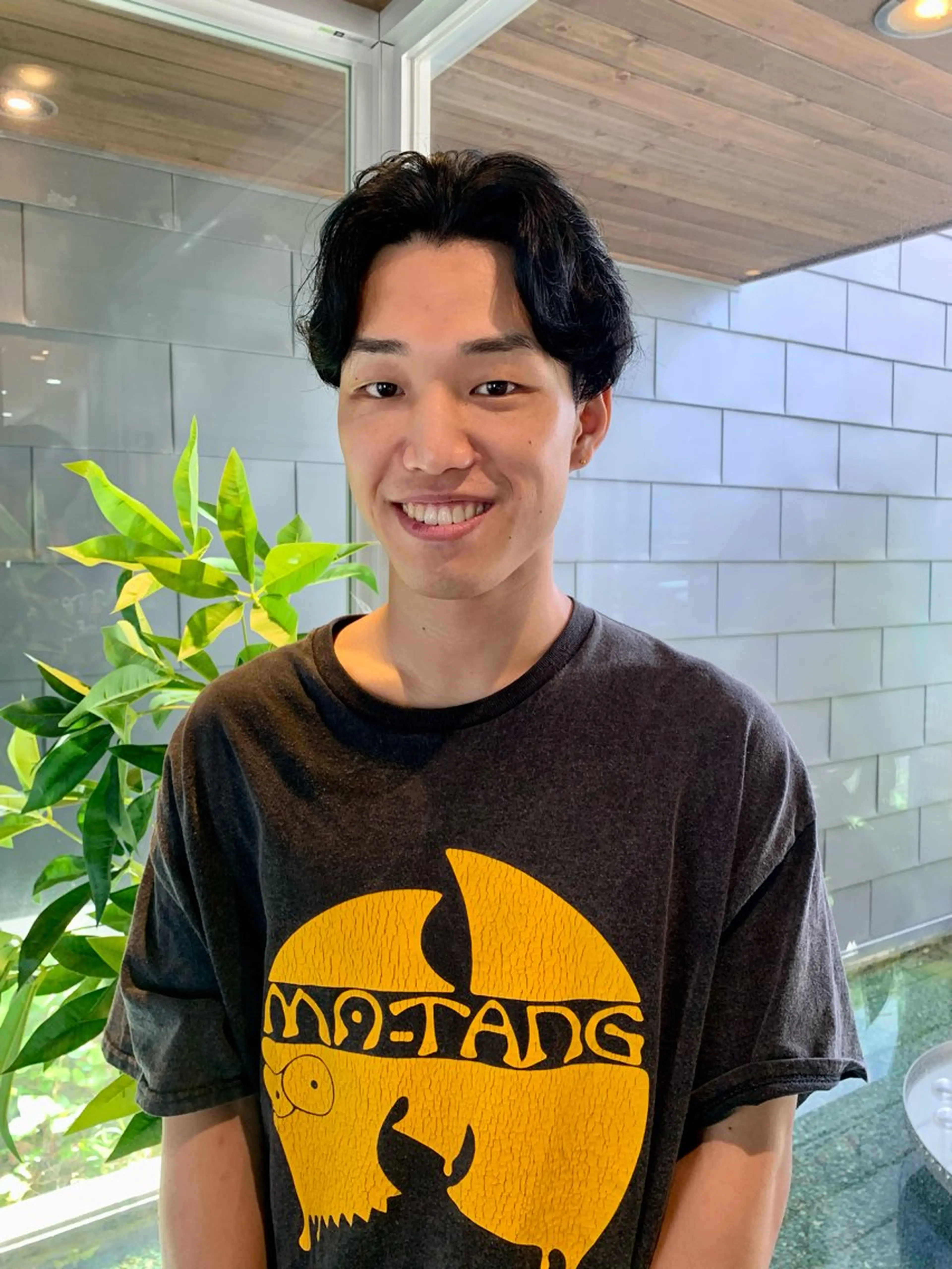 パーマ メンズ 名竹聖治/透明感 カラー/縮毛矯正のヘアスタイル