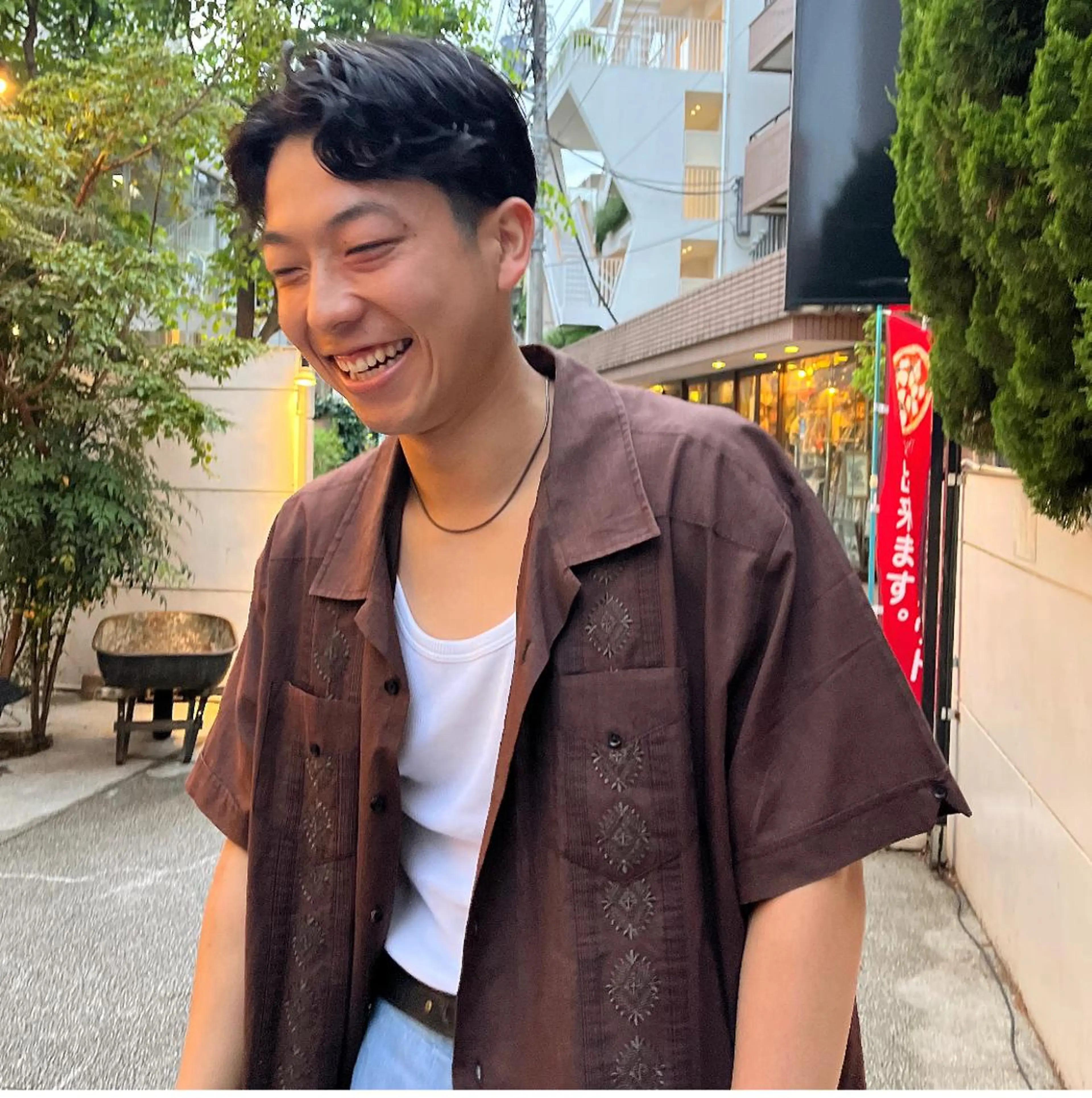 カラー パーマ メンズ メンズパーマ ボブハイトーン🦖 デザインMAMIのヘアスタイル