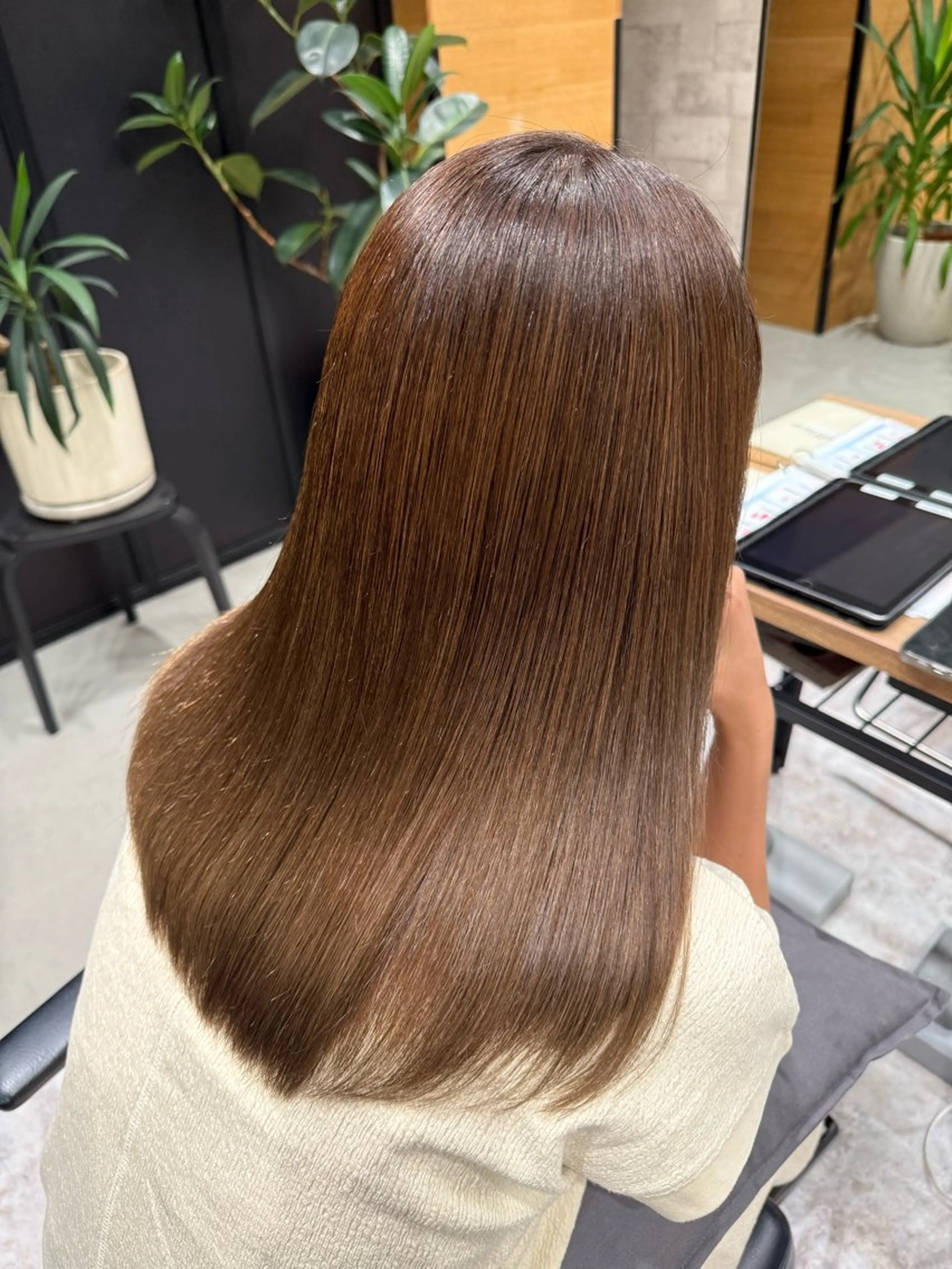 カラー ベージュカラー thec rioのヘアスタイル