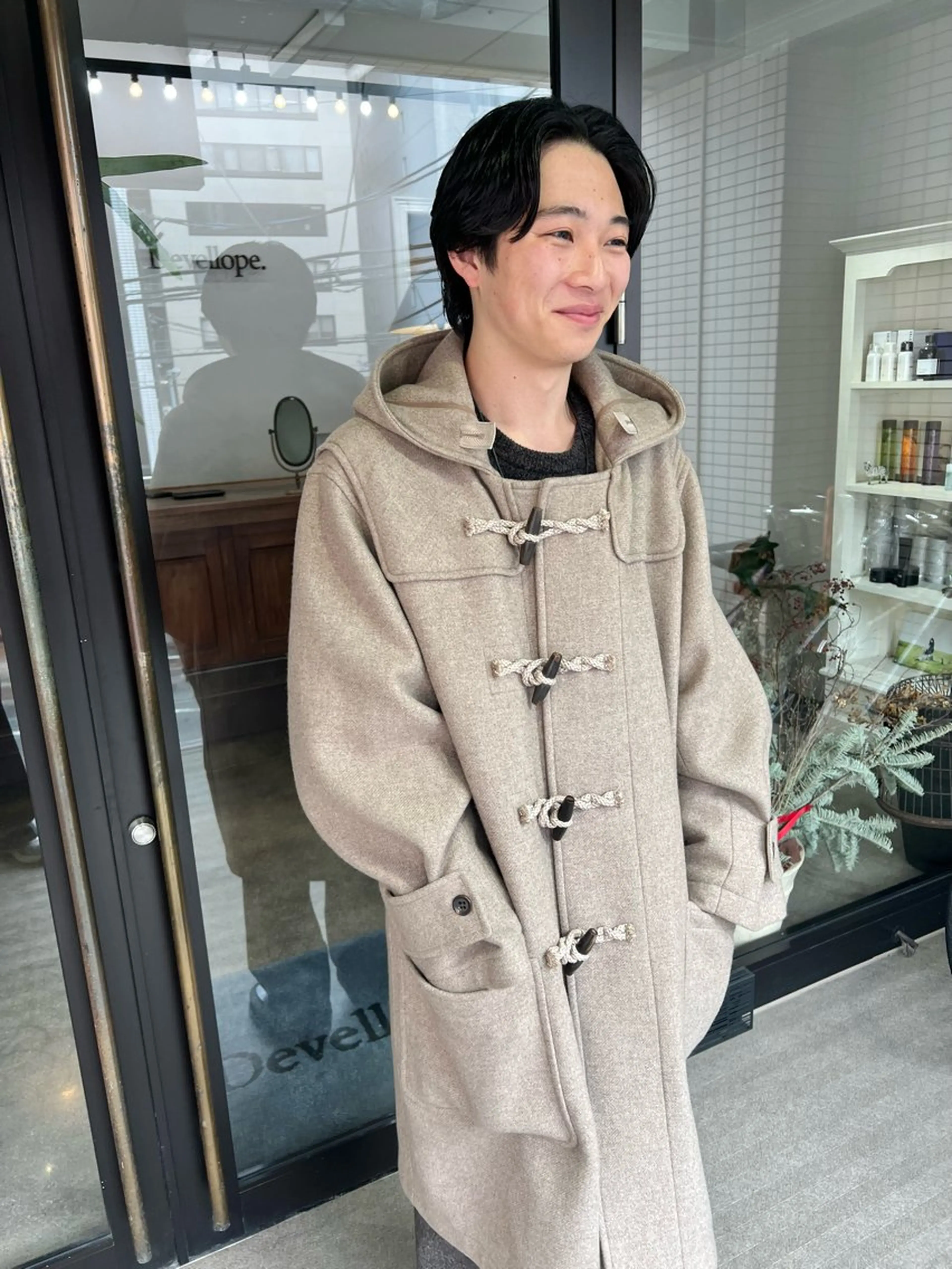 パーマ メンズ センターパート メンズパーマ ニュアンスパーマ カット パーマ 千葉 郁也のヘアスタイル