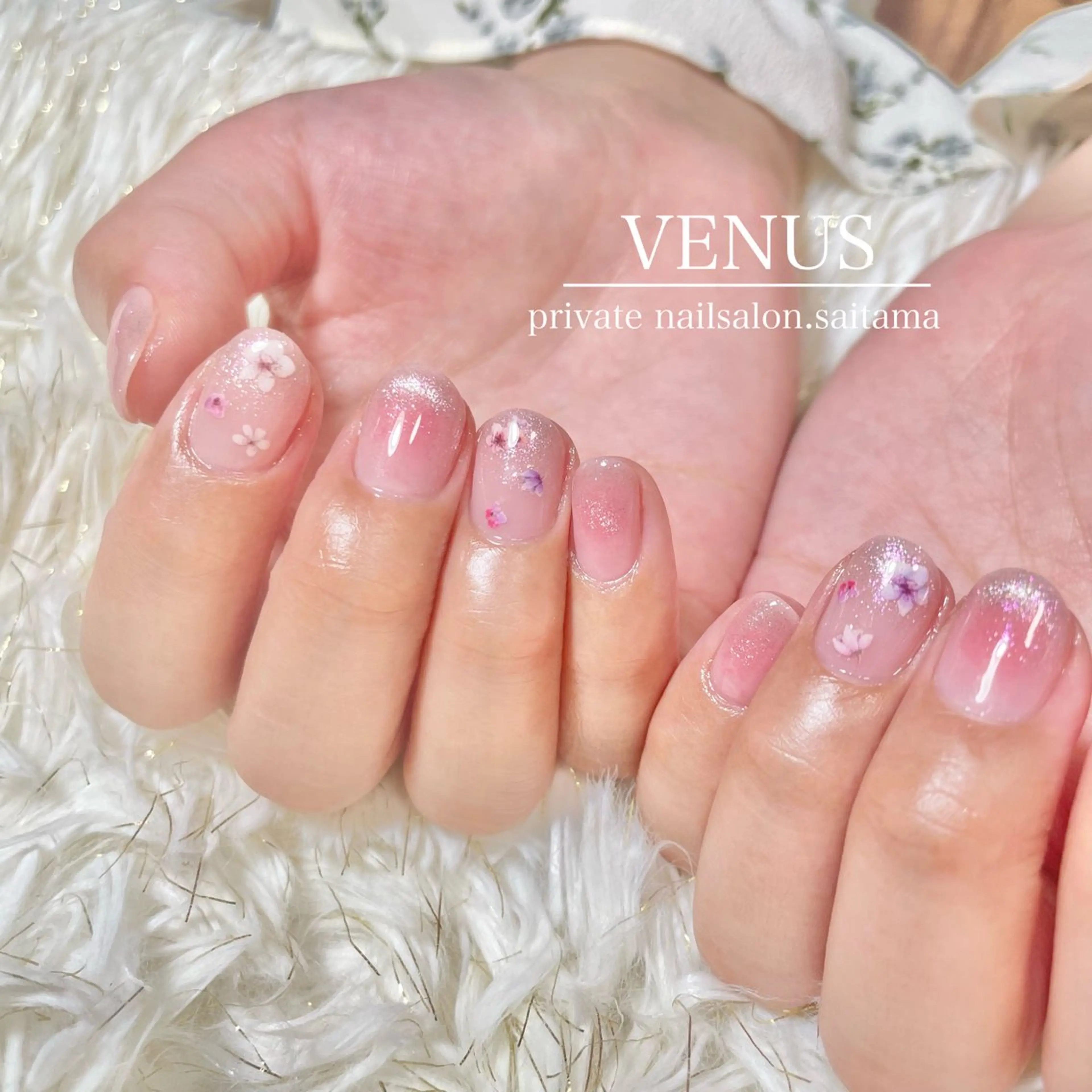 ネイル チークネイル マグネットネイル ハンドネイル nailsalon VENUSのネイルデザイン