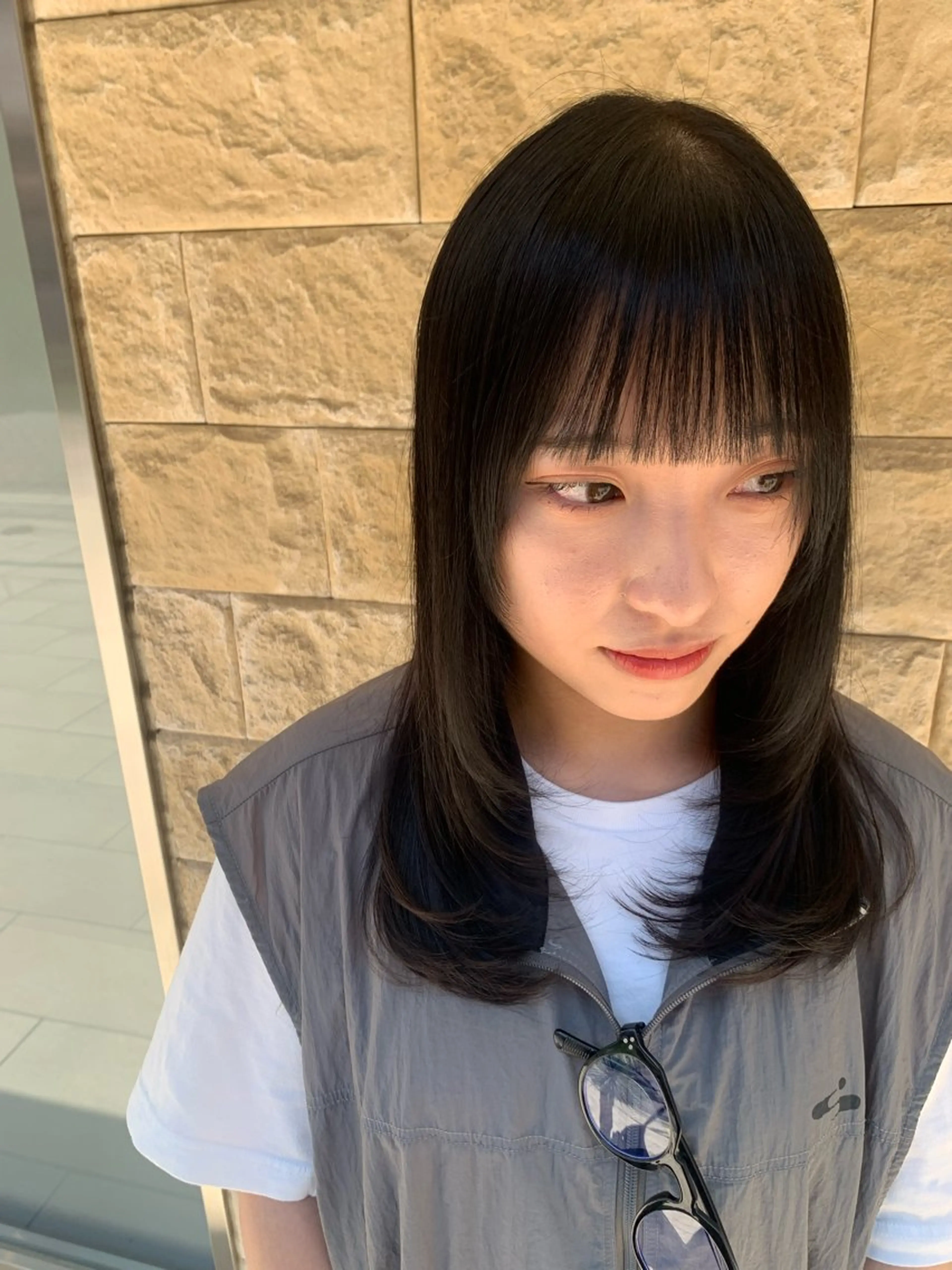 セミロング レイヤーカット レイヤー/メンズ /髪質改善　廣島公平のヘアスタイル