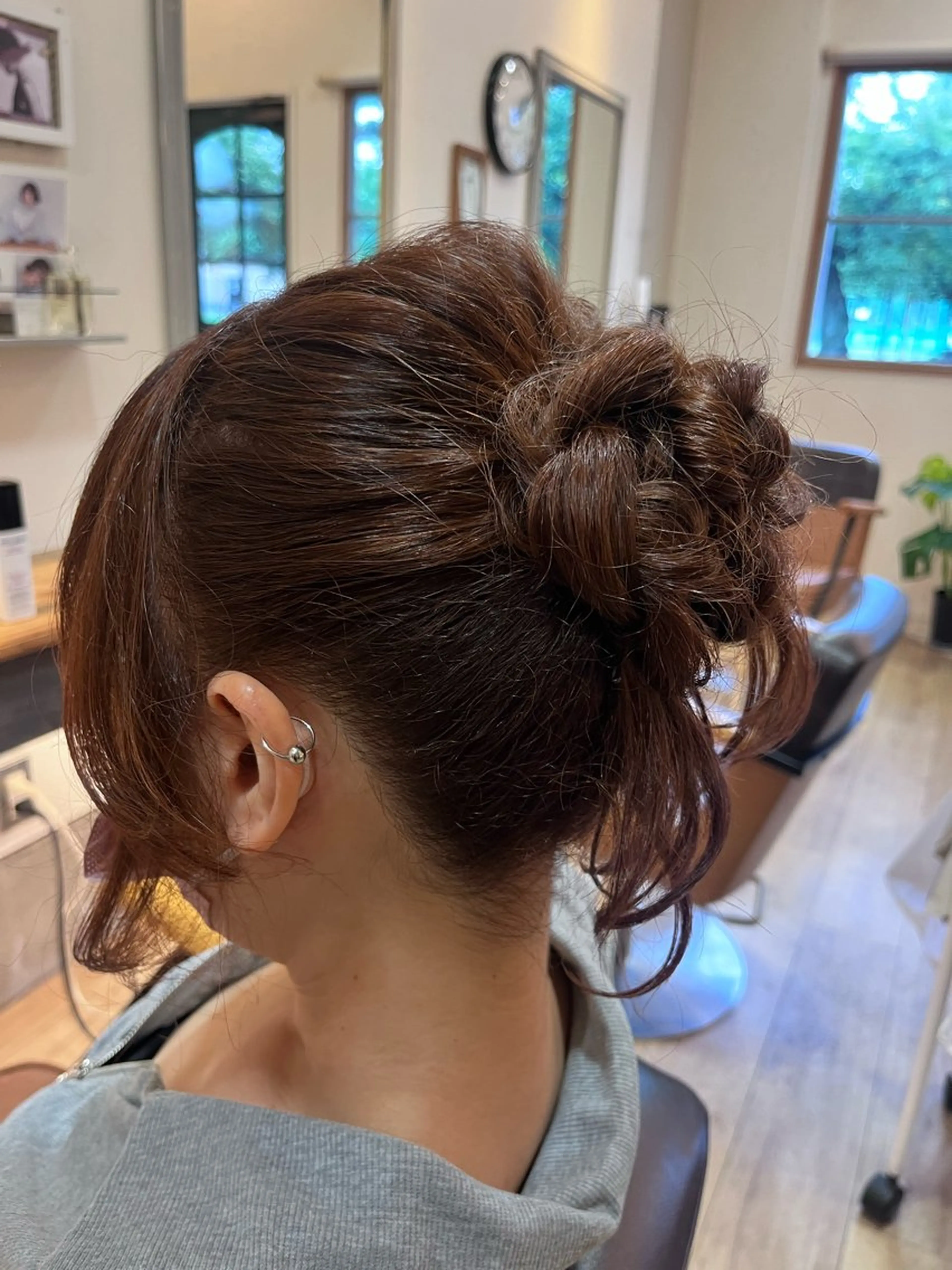 ハラちゃんカット✂︎ 透明感🩵ケアカラーのヘアスタイル