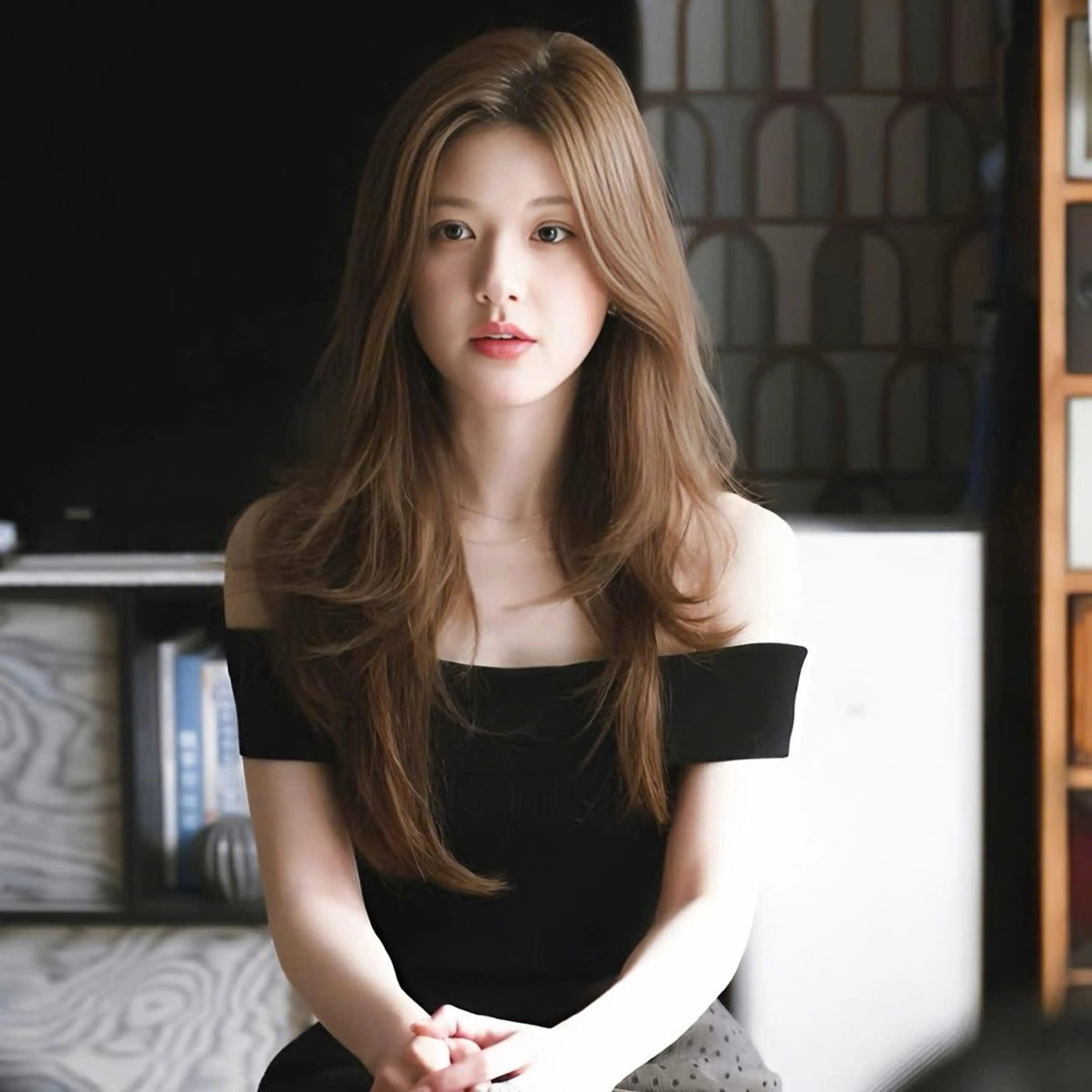 ロング カラー カット ヘアカラー トリートメント 中韓🇨🇳🇰🇷 🤍TAKAHIROのヘアスタイル