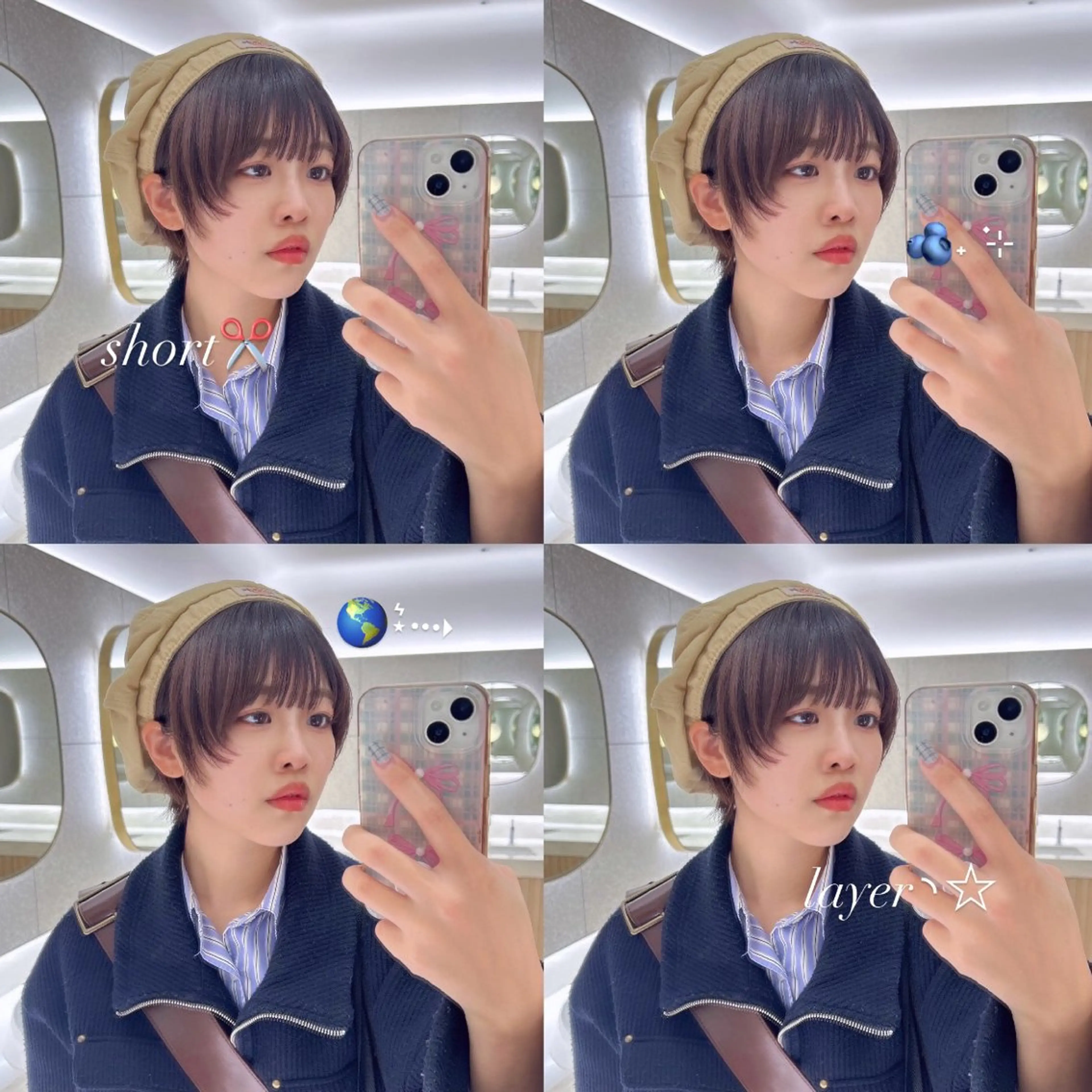 ショート 顔周りカット レイヤーカット ショートヘア カット かどたはるな レイヤー/パーマのヘアスタイル