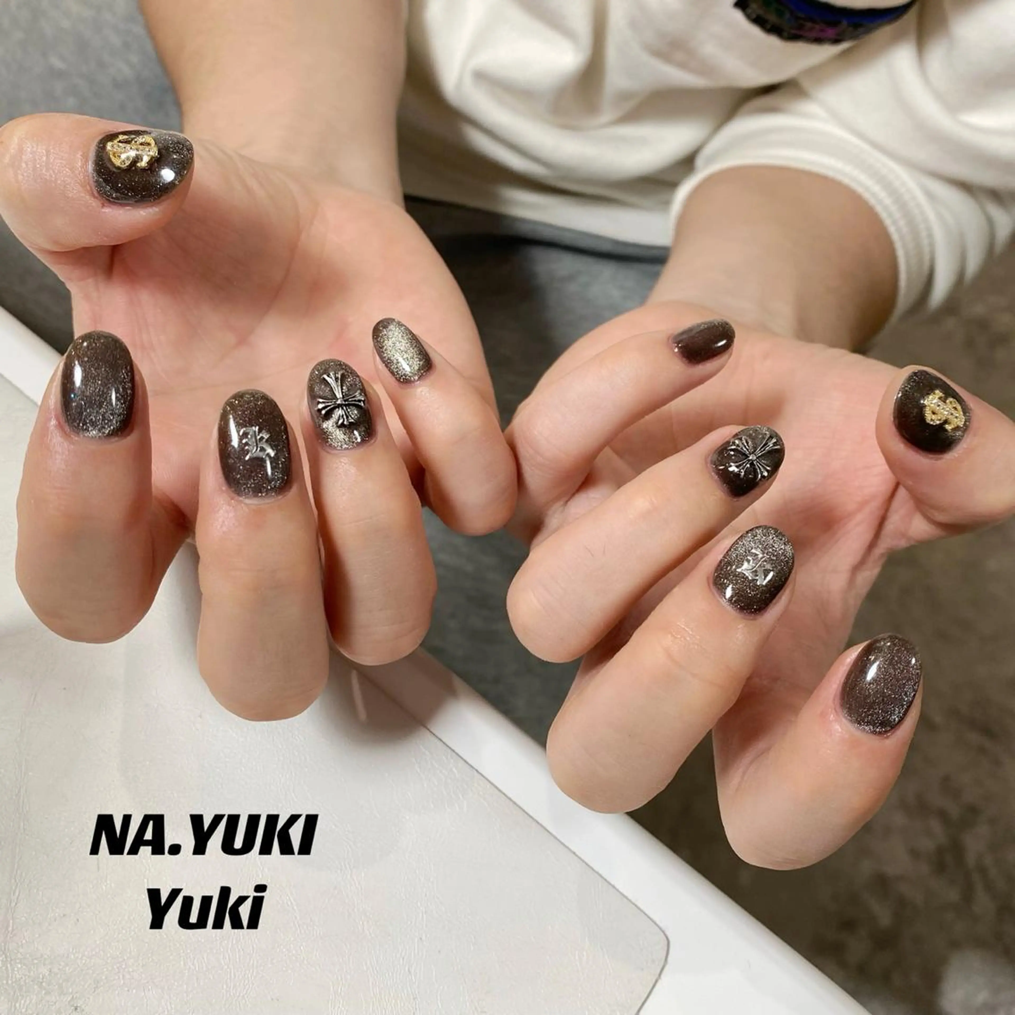 メンズ ネイル ハンドネイル ハンドケア ナユキNA.YUKI 池袋店のネイルデザイン