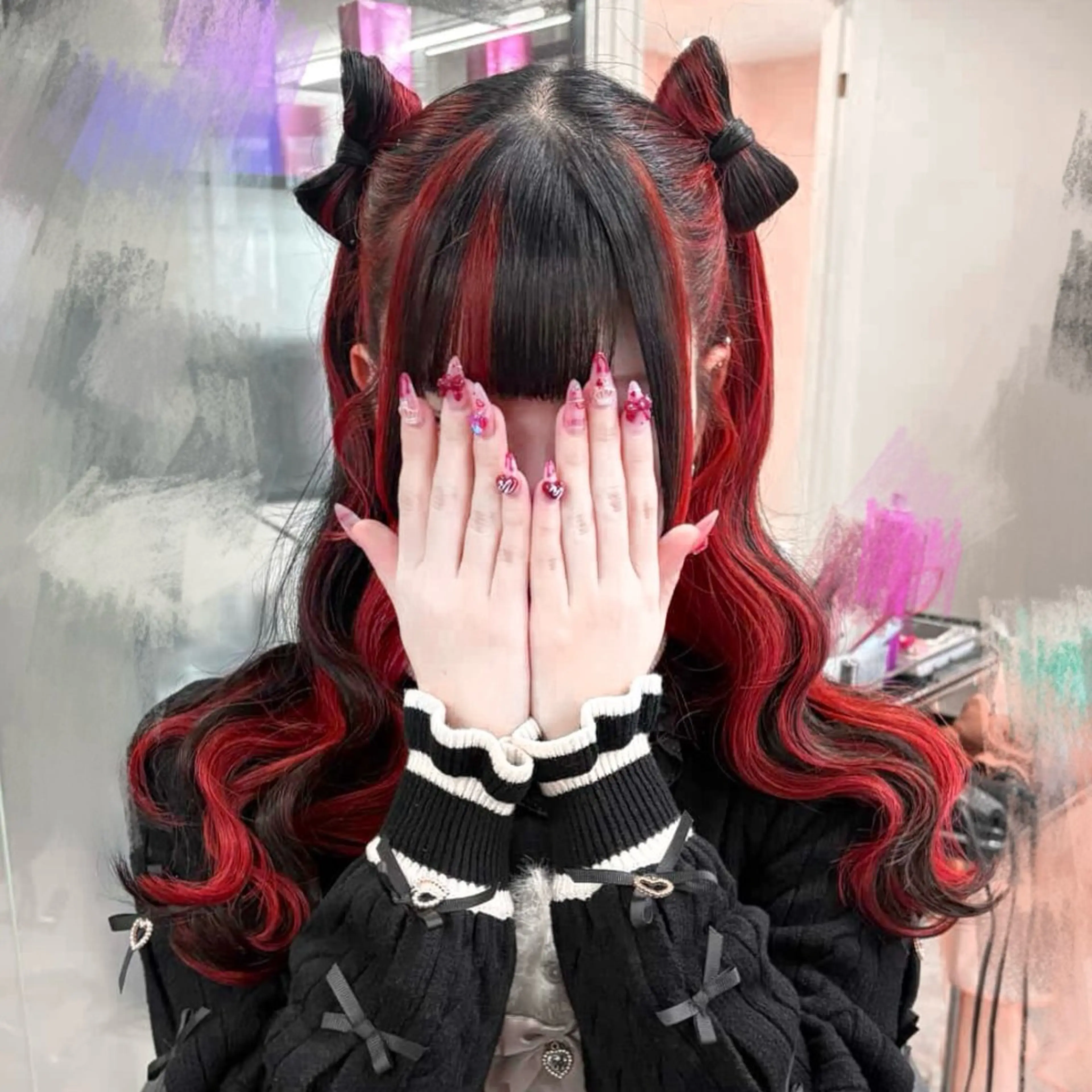 ロング OZ梅田♡ ゆはなブリーチのヘアスタイル