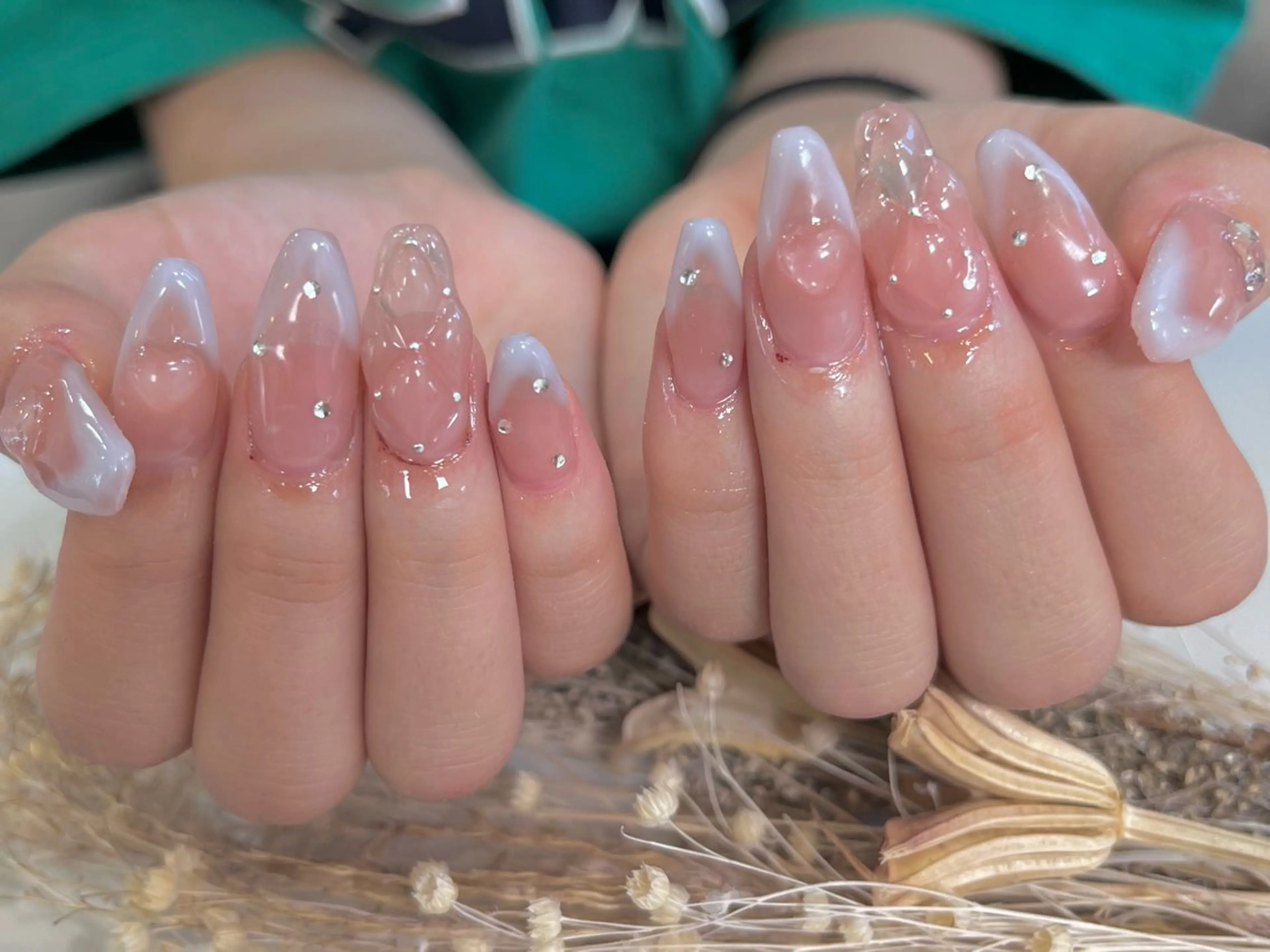 ネイル アートネイル 長さ出し ネイルチップ Queen nail所属・QUEENＮA IＬ JR寺田町1分のネイルデザイン