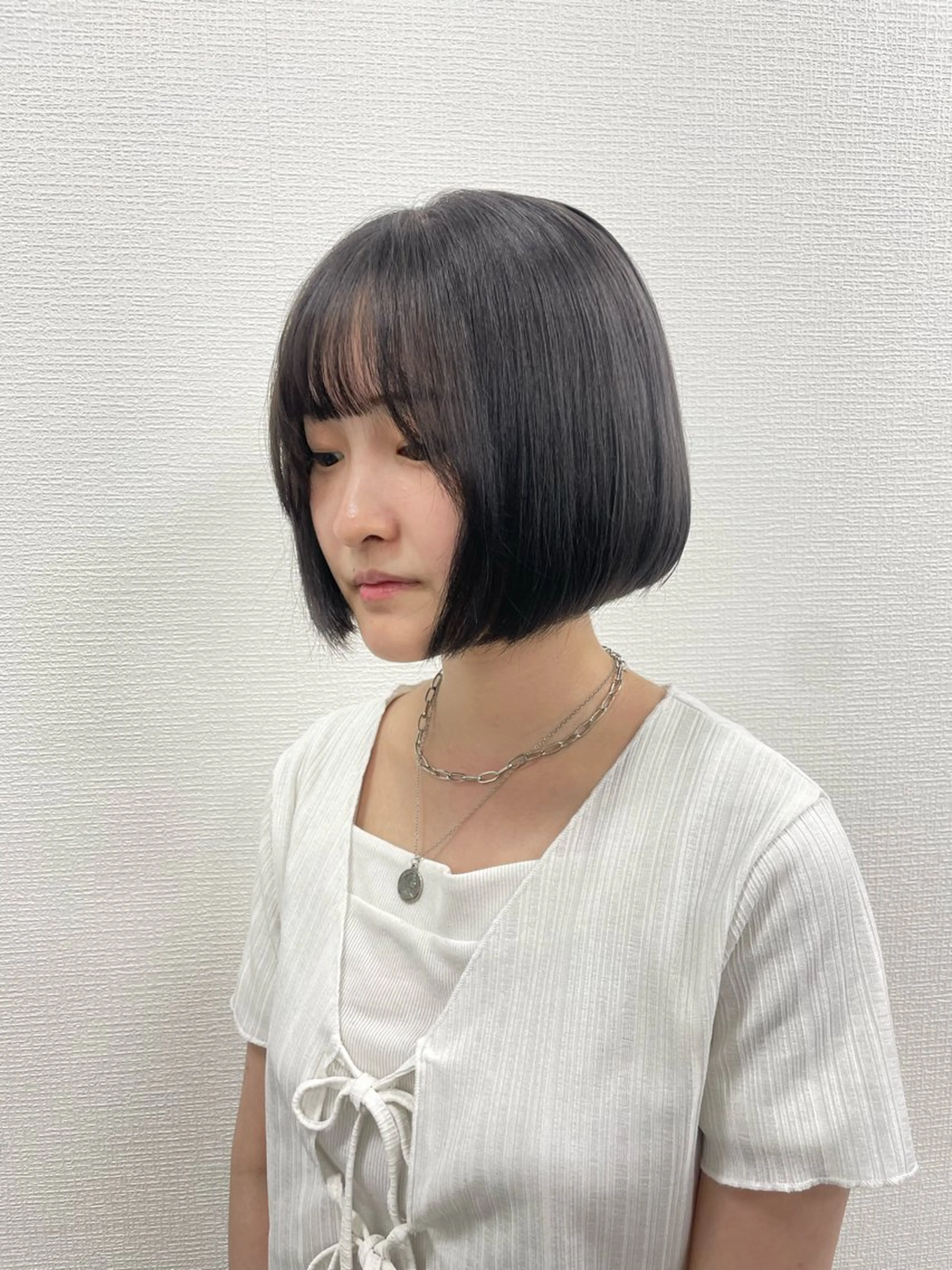 セミロング カット Wカラー/暖色/べ ージュりく©︎🐝のヘアスタイル