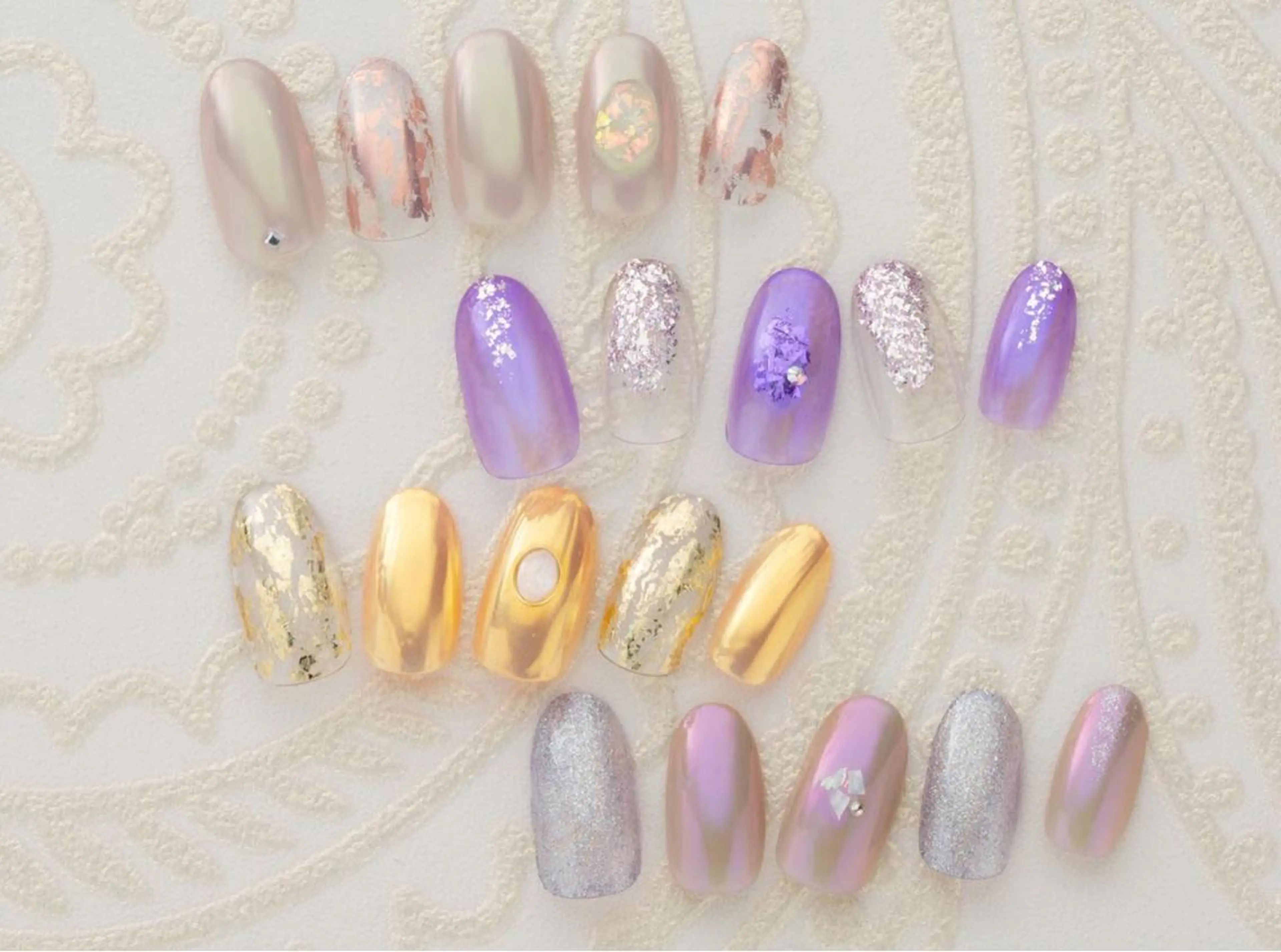 ★新規 ★【初回ソフトジェルオフ無料】オーロラデザインコース🌺✨パステルカラーのキラキラ透け感💕の写真