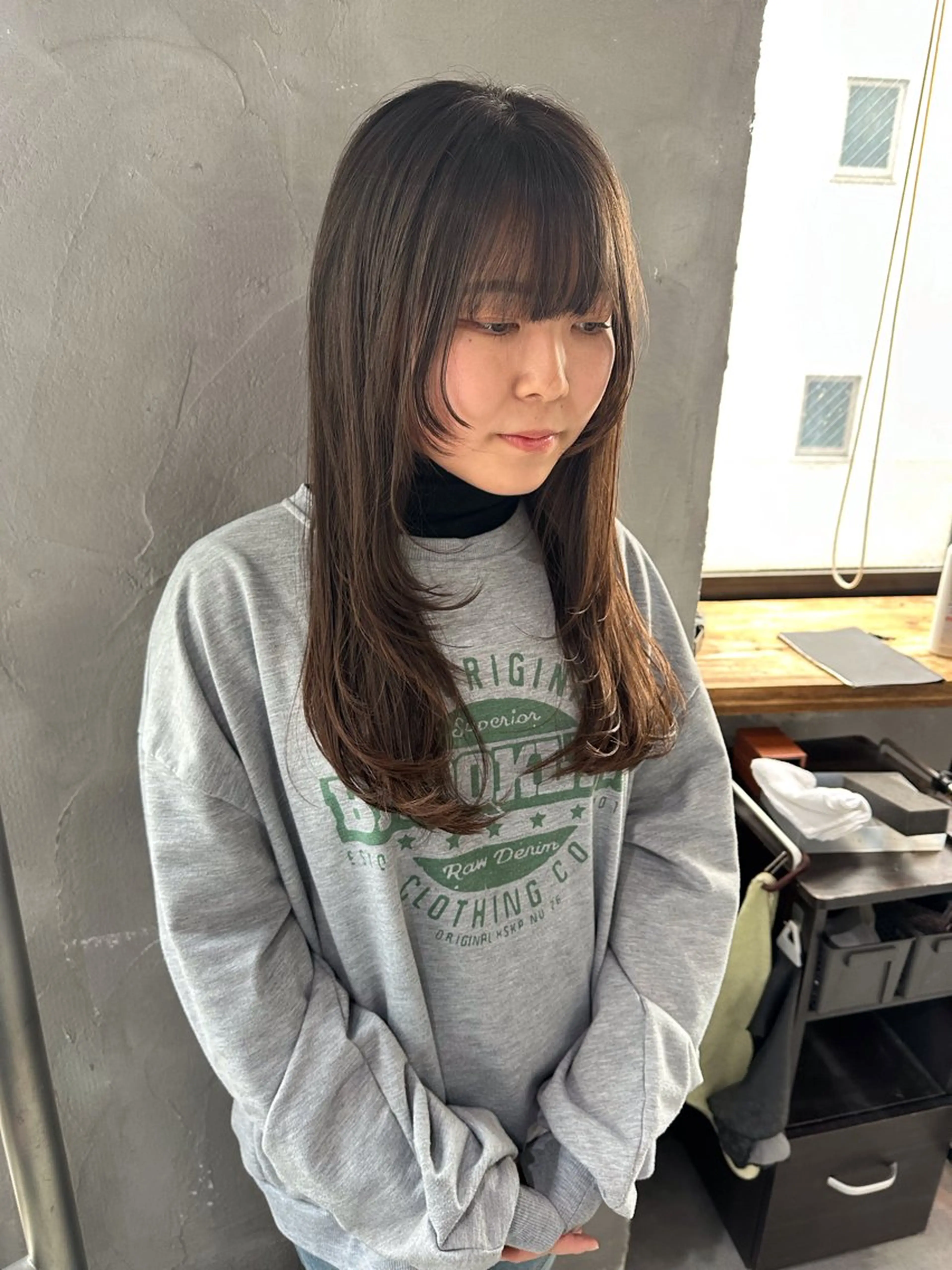 セミロング レイヤーカット ウルフカット カット 縮毛矯正 ウルフ/レイヤー🪐 MANAのヘアスタイル