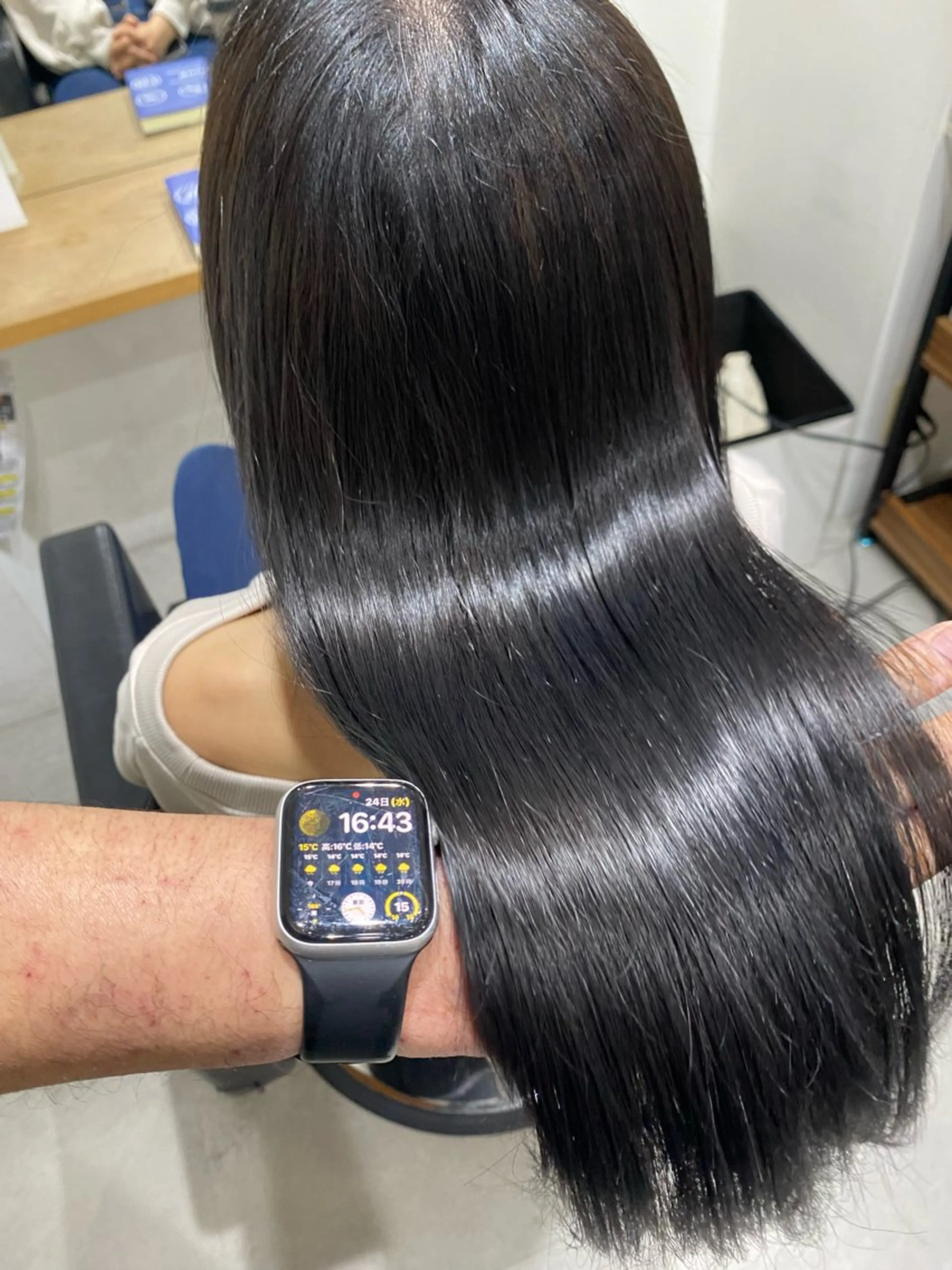 セミロング 銀座⚜️【脱白髪染め 美髪矯正】トグチのヘアスタイル