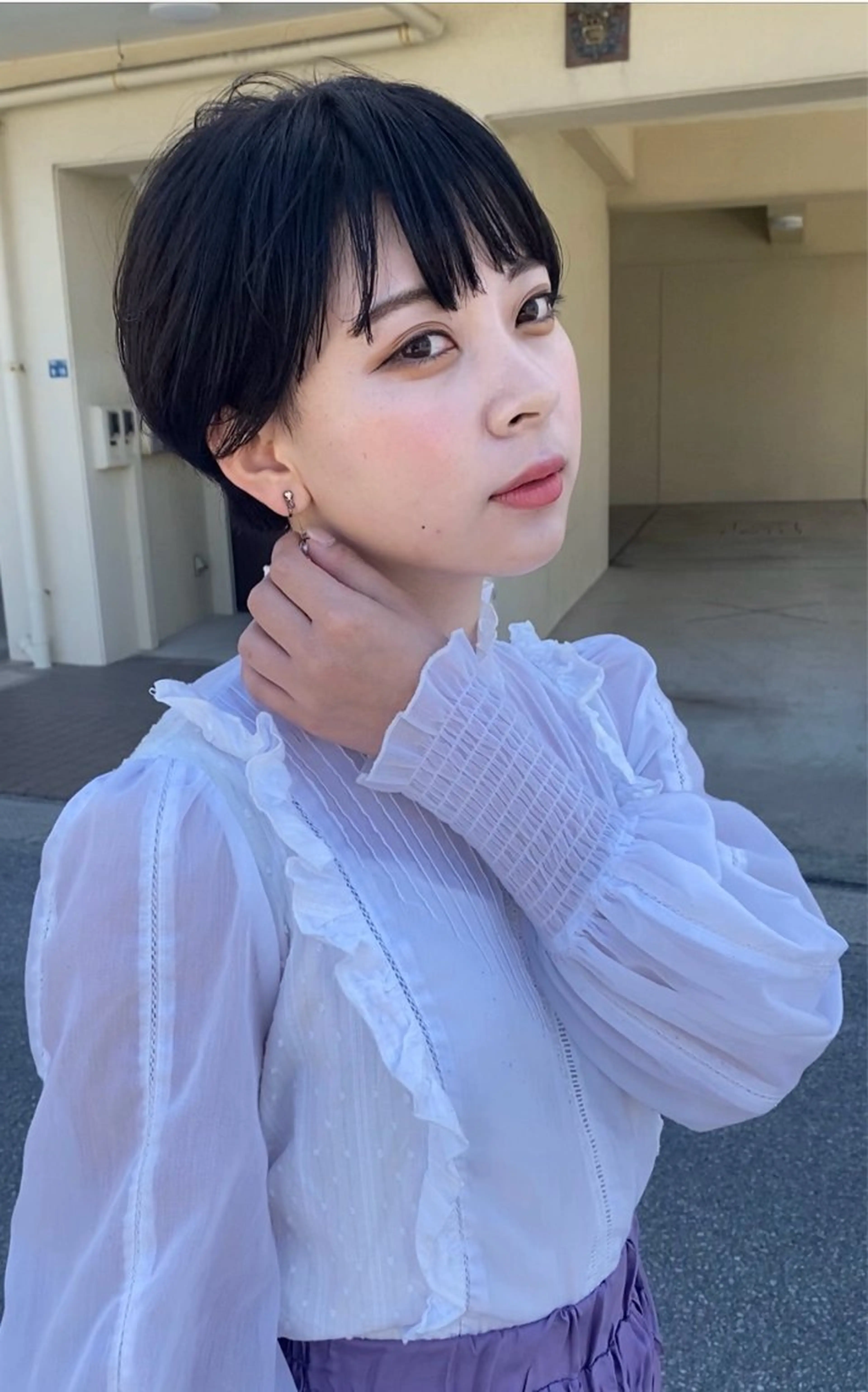 ショート カラー イルミナカラー grand juteのヘアスタイル