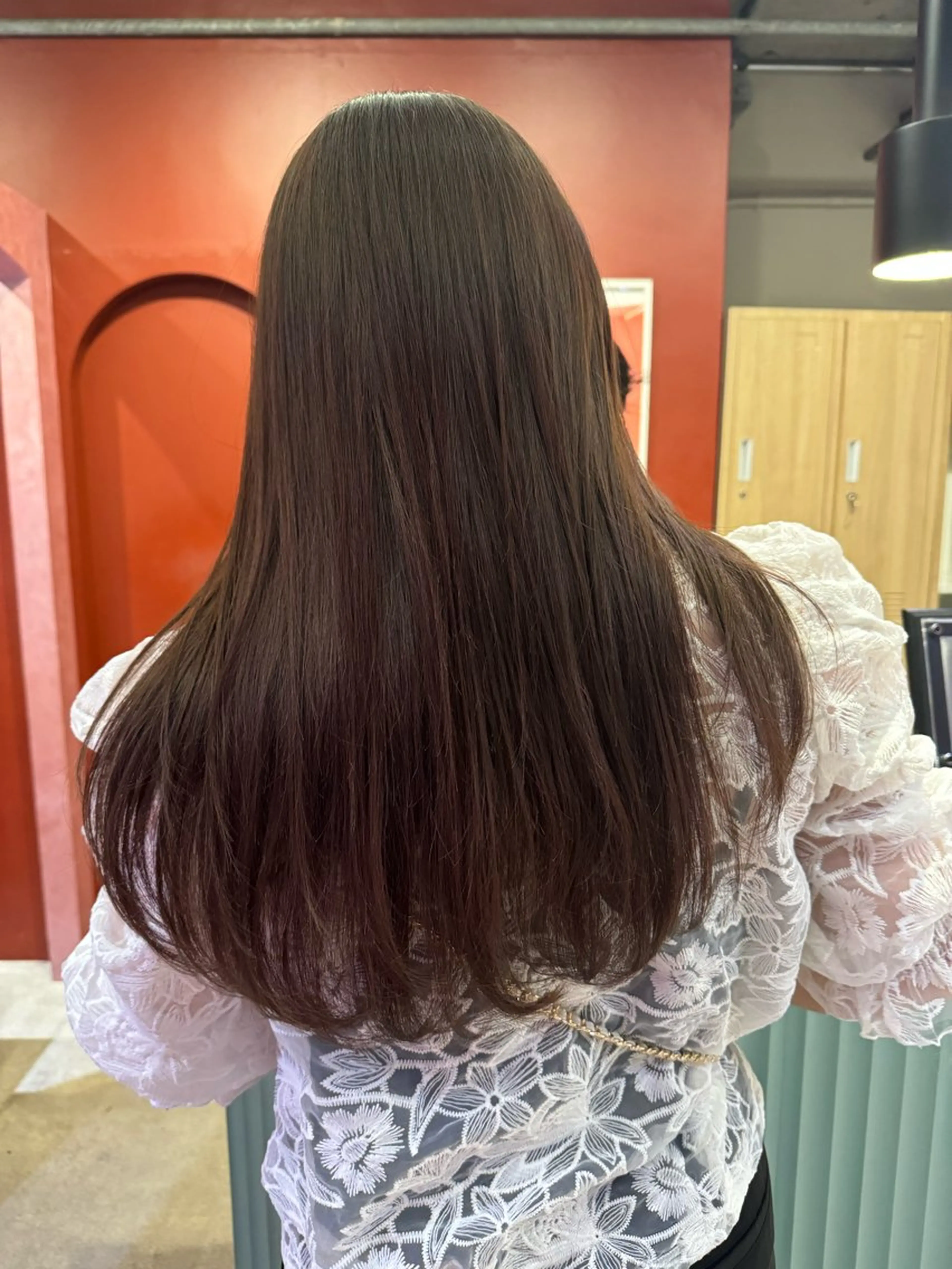 ロング ピンクブラウン 透明感×レイヤーカッ ト🌼kiraraのヘアスタイル