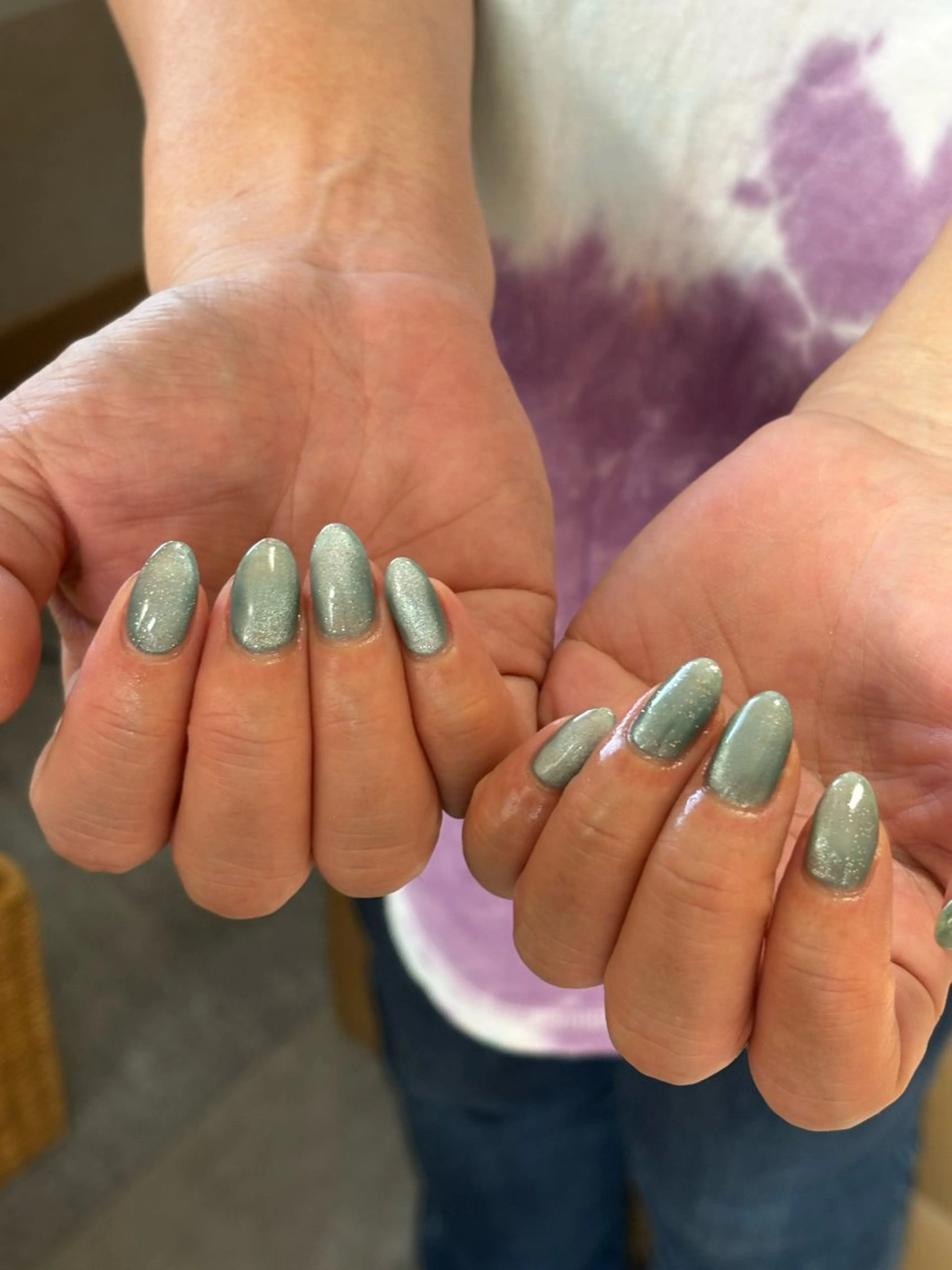 ネイル フラッシュネイル ジェルネイル キラキラネイル マグネットネイル ニュアンスネイル ハンドネイル tamu nail 　金町のネイルデザイン