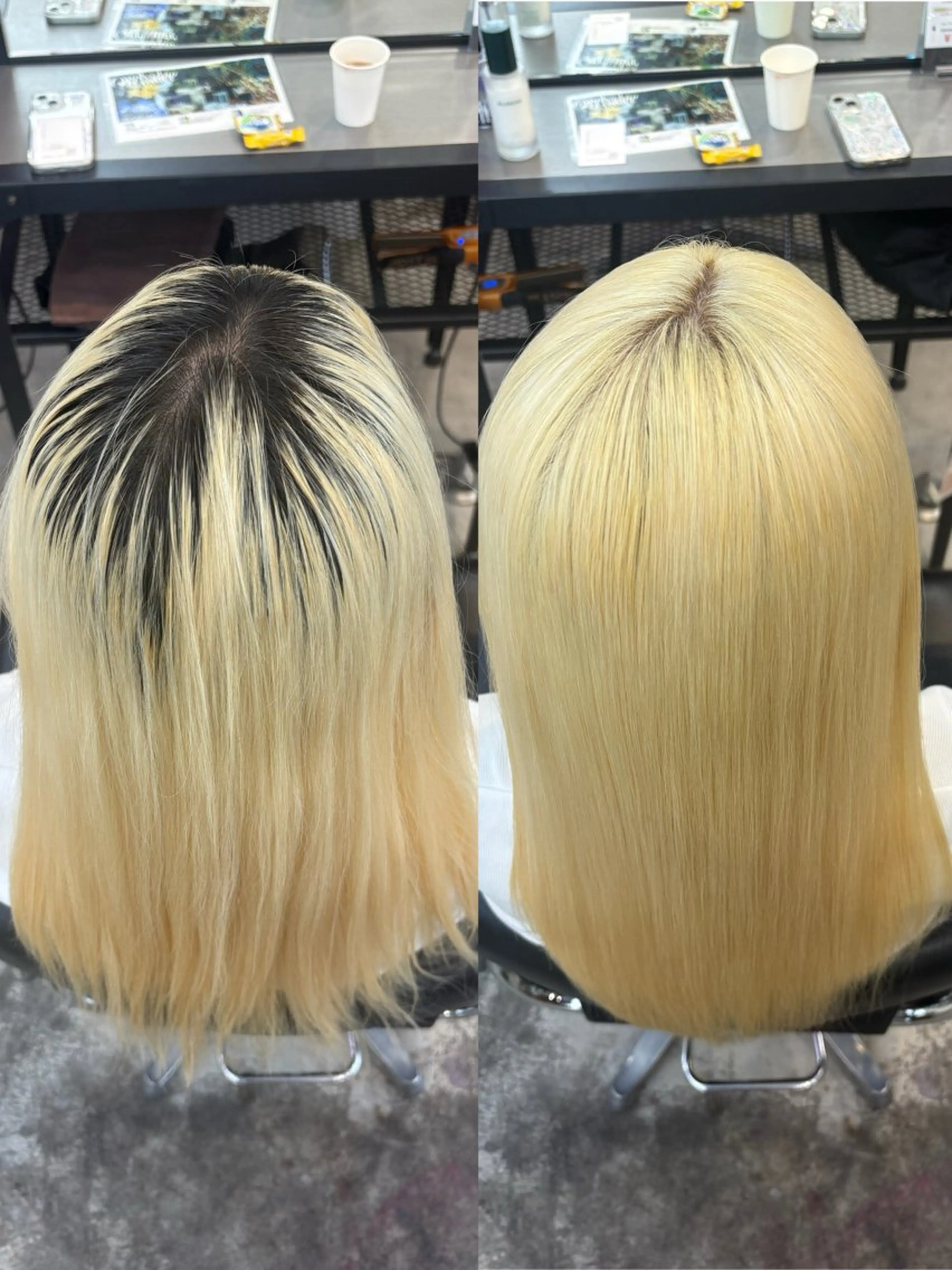 ショート カラー ヘアカラー トリートメント ハイトーン×デザイン 🪽🫧HIKARIのヘアスタイル