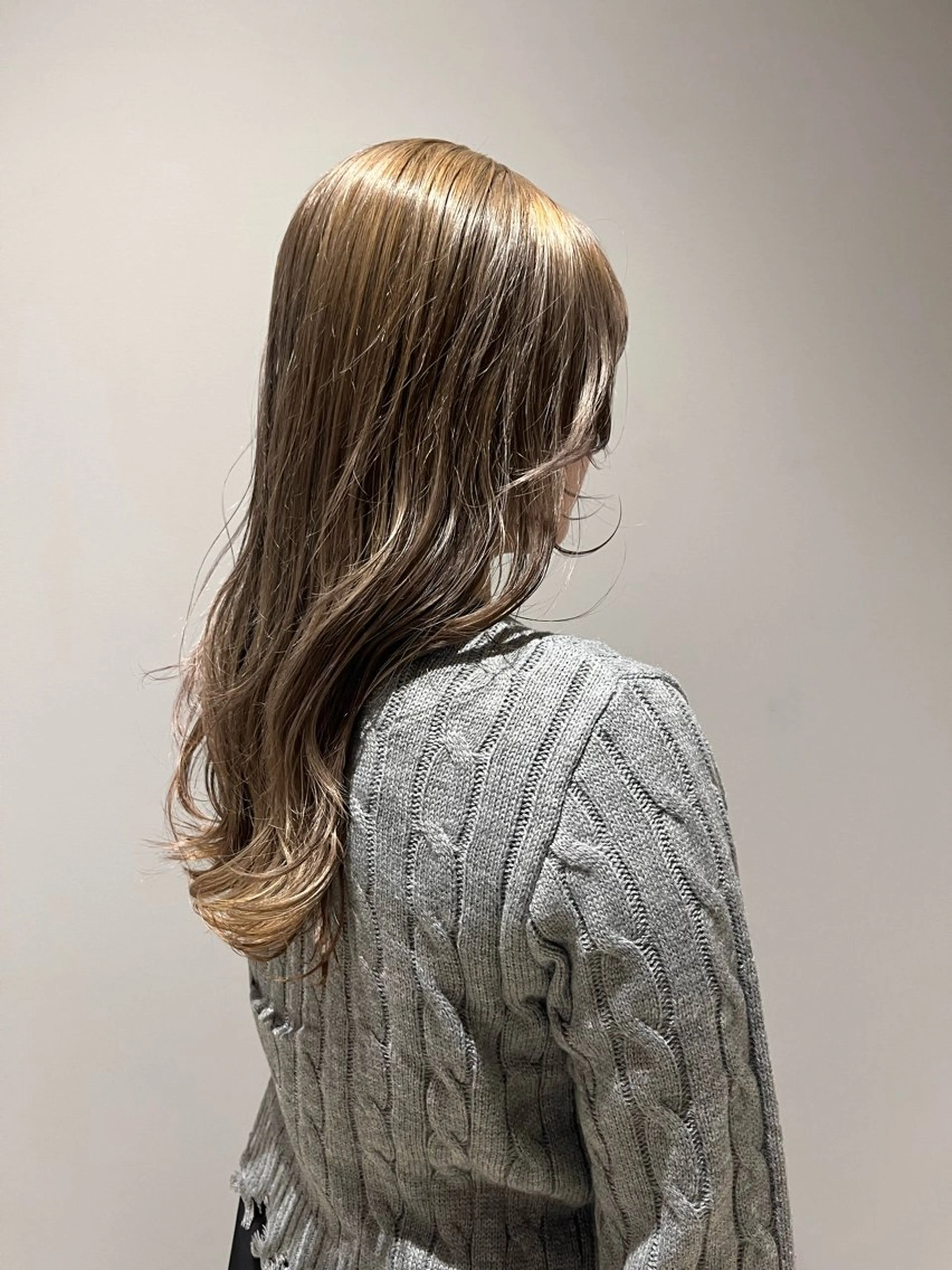 ロング カラー ブリーチ 縮毛矯正 dogstar小林諒 レイヤー/パーマのヘアスタイル