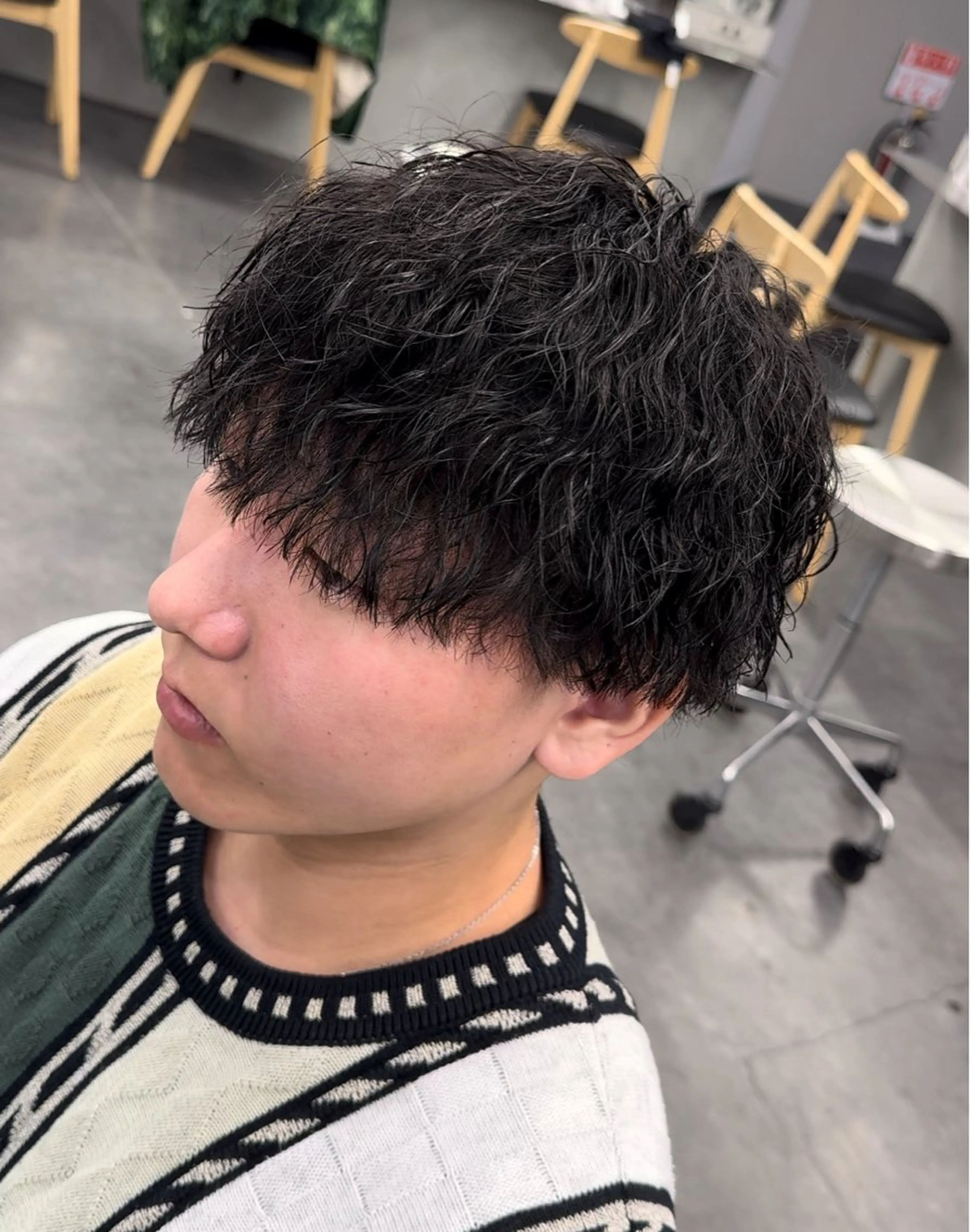 パーマ メンズ カット パーマ トリートメント fifth リュウセイのヘアスタイル