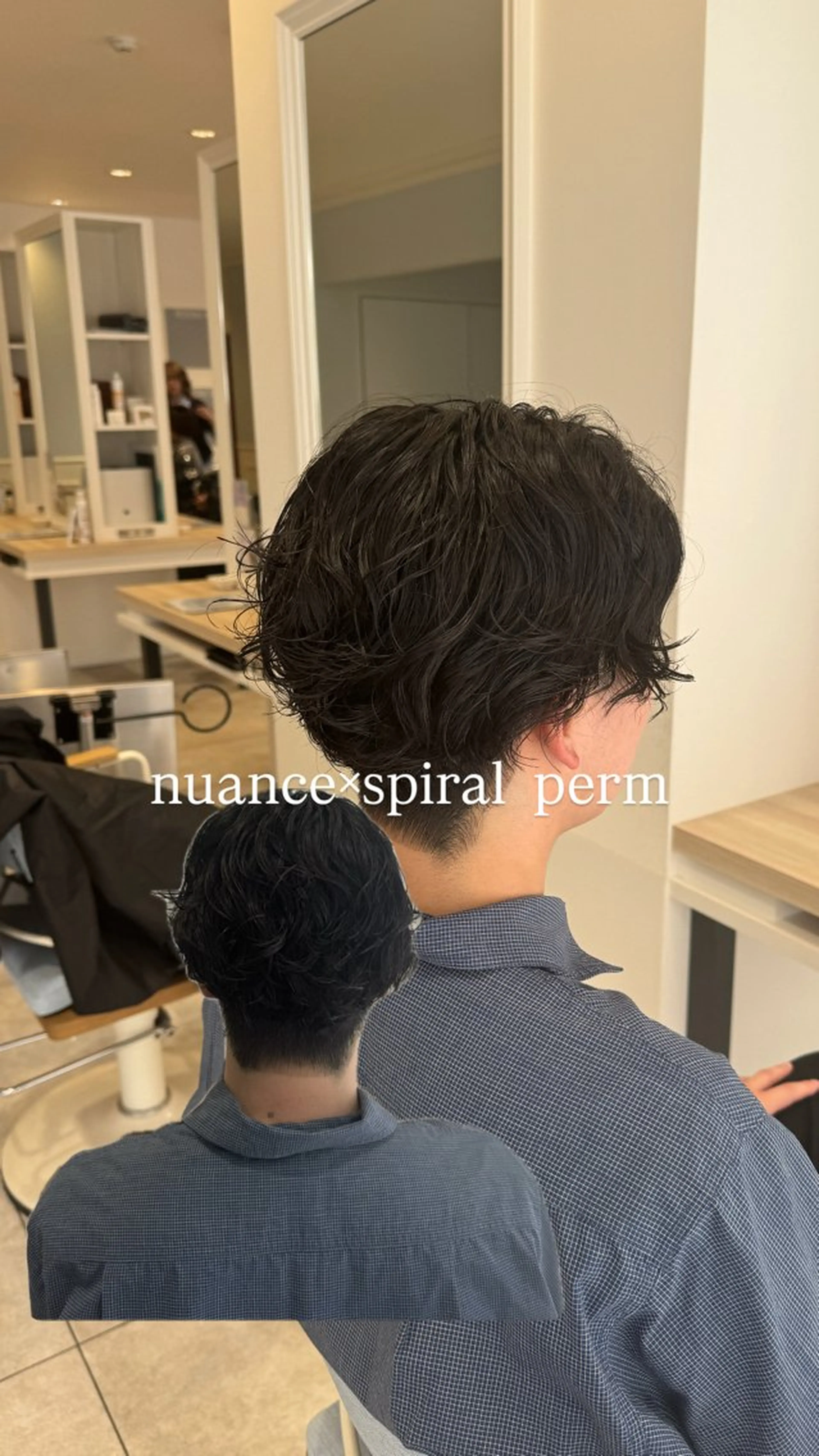 パーマ メンズ メンズパーマ ニュアンスパーマ カット パーマ レイヤー/ウルフカッ ト/𝓡𝓲𝓷🍎のヘアスタイル