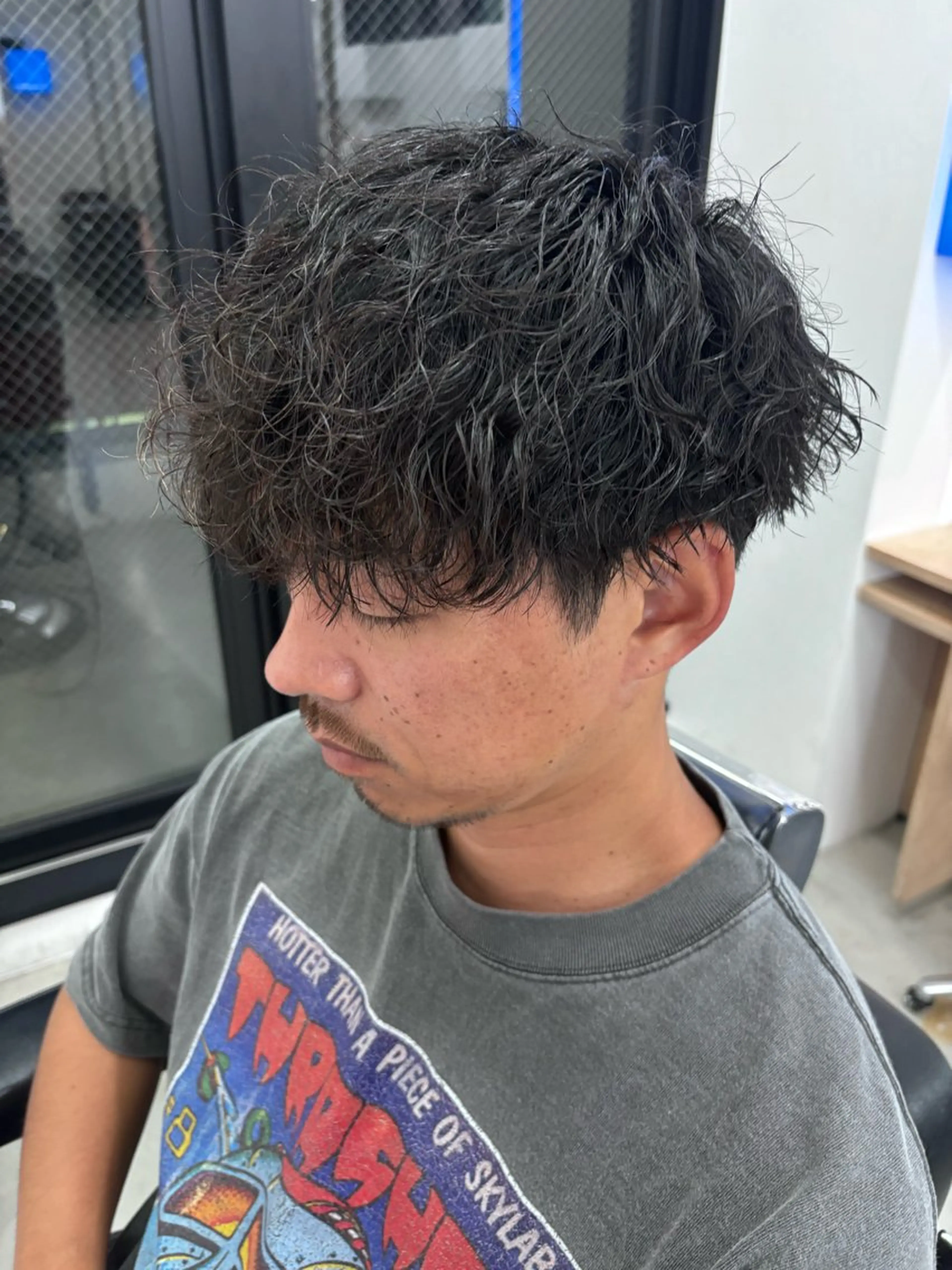 パーマ メンズ カット パーマ トリートメント 土岐 仁/メンズ専門 パーマ特化美容師🌀のヘアスタイル