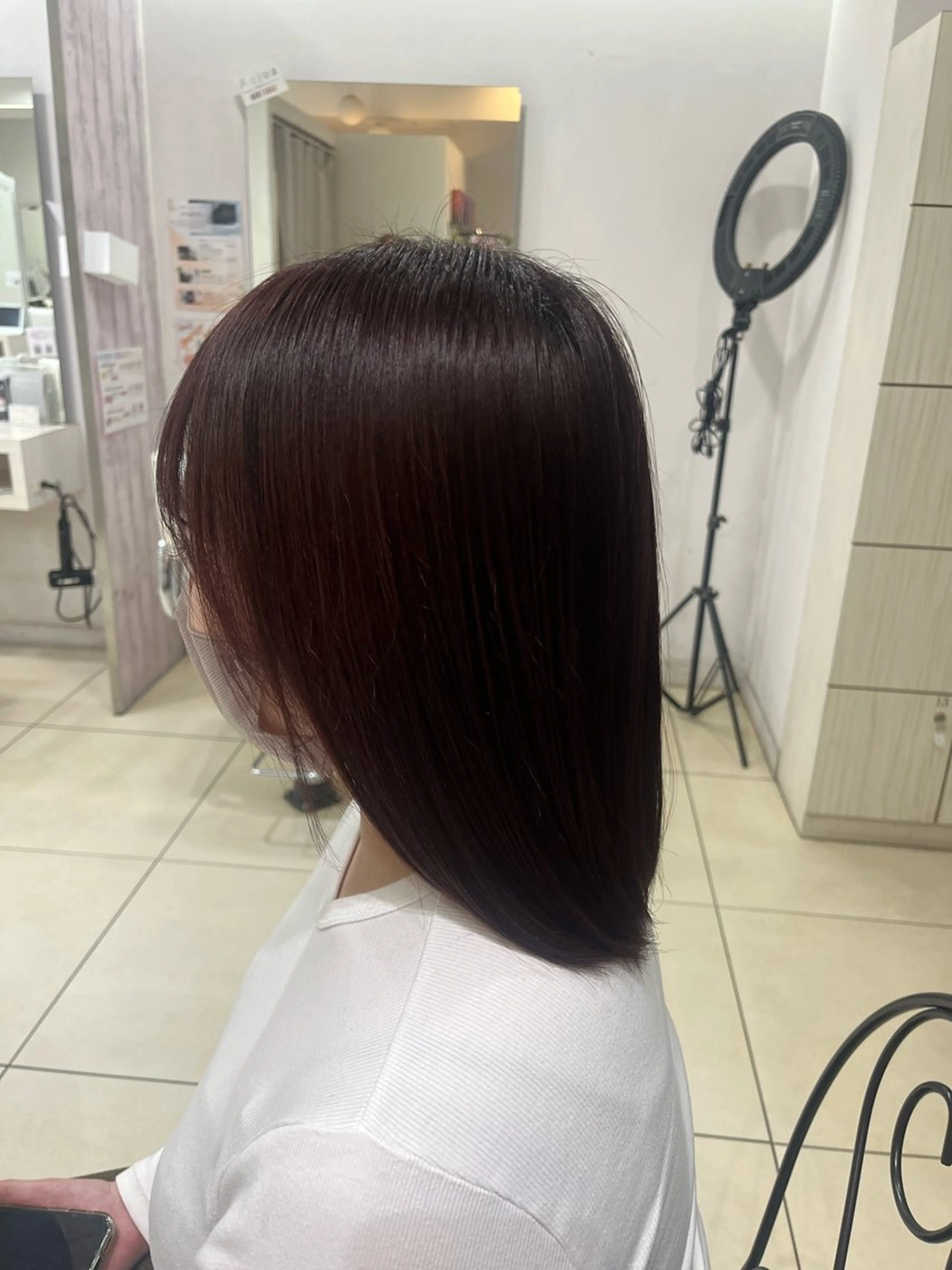 セミロング 【髪質改善カラー】 あむ·. ⟡ 🖤のヘアスタイル