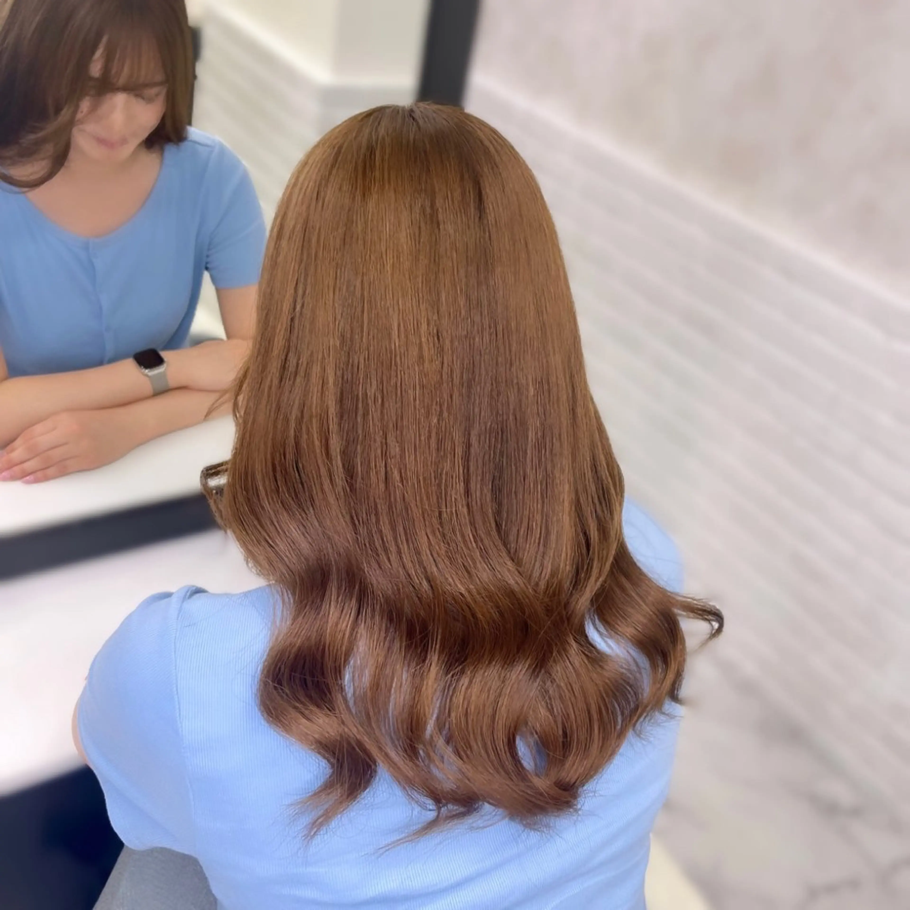 セミロング カラー tace新宿 めいのヘアスタイル