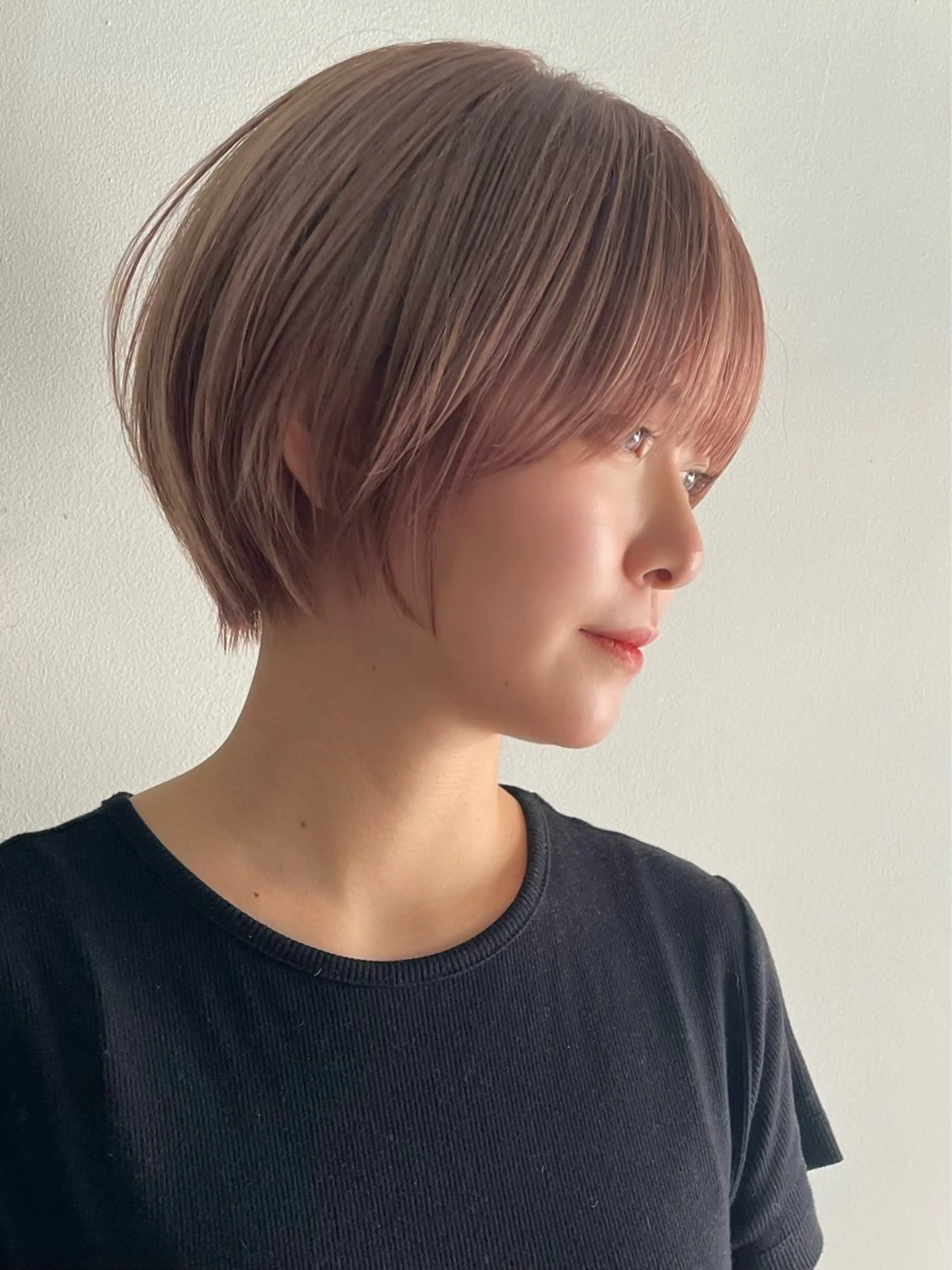 ショート cinq   PROJECT所属・ミルクティーベージュ /ボブ/あげは🎀のヘアスタイル