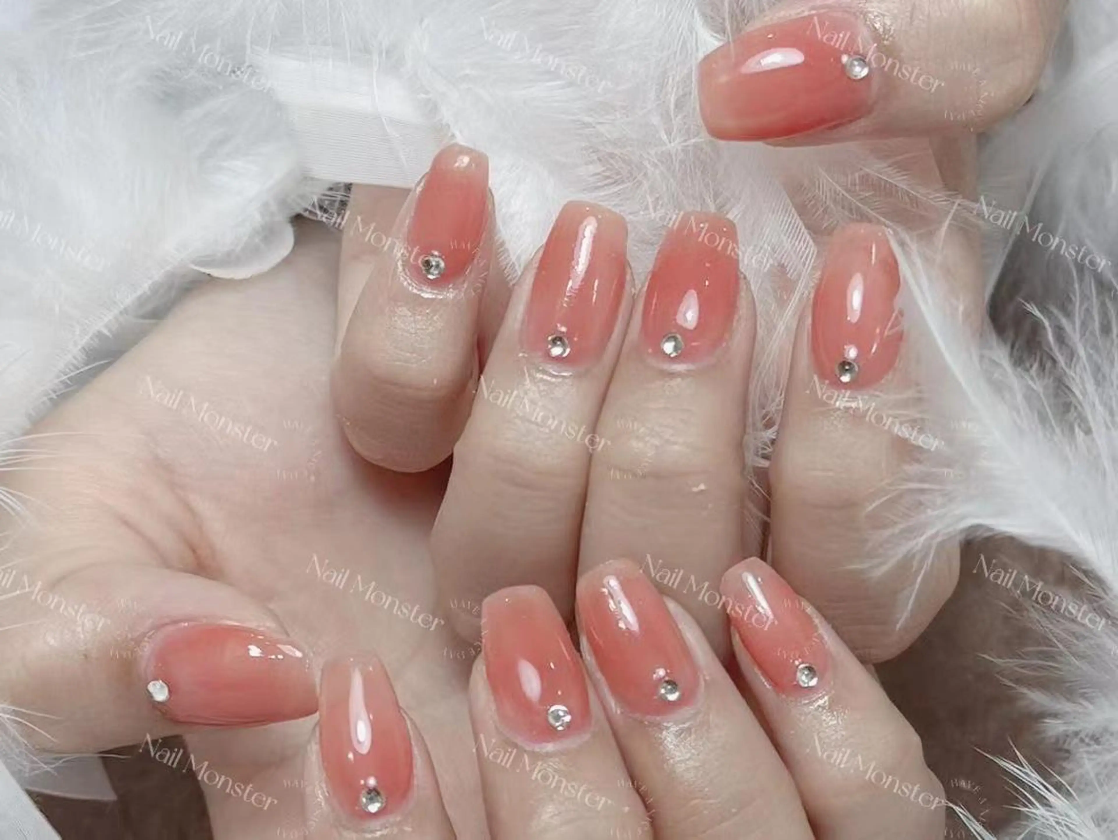 ネイル ストーンネイル ハンドネイル yu ri 🌹のネイルデザイン