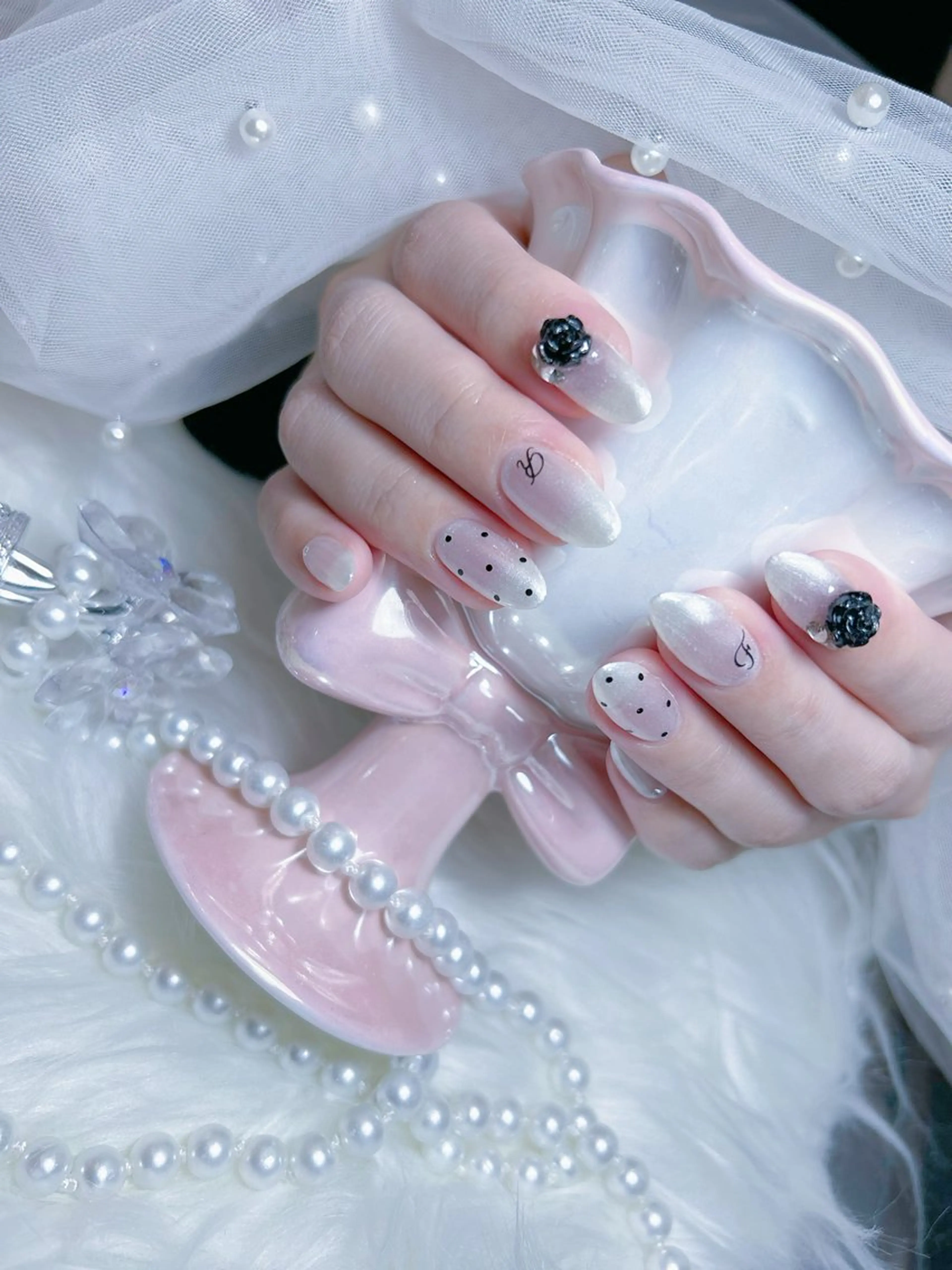 ネイル ハンドネイル Yudia🩵 Yuiのネイルデザイン