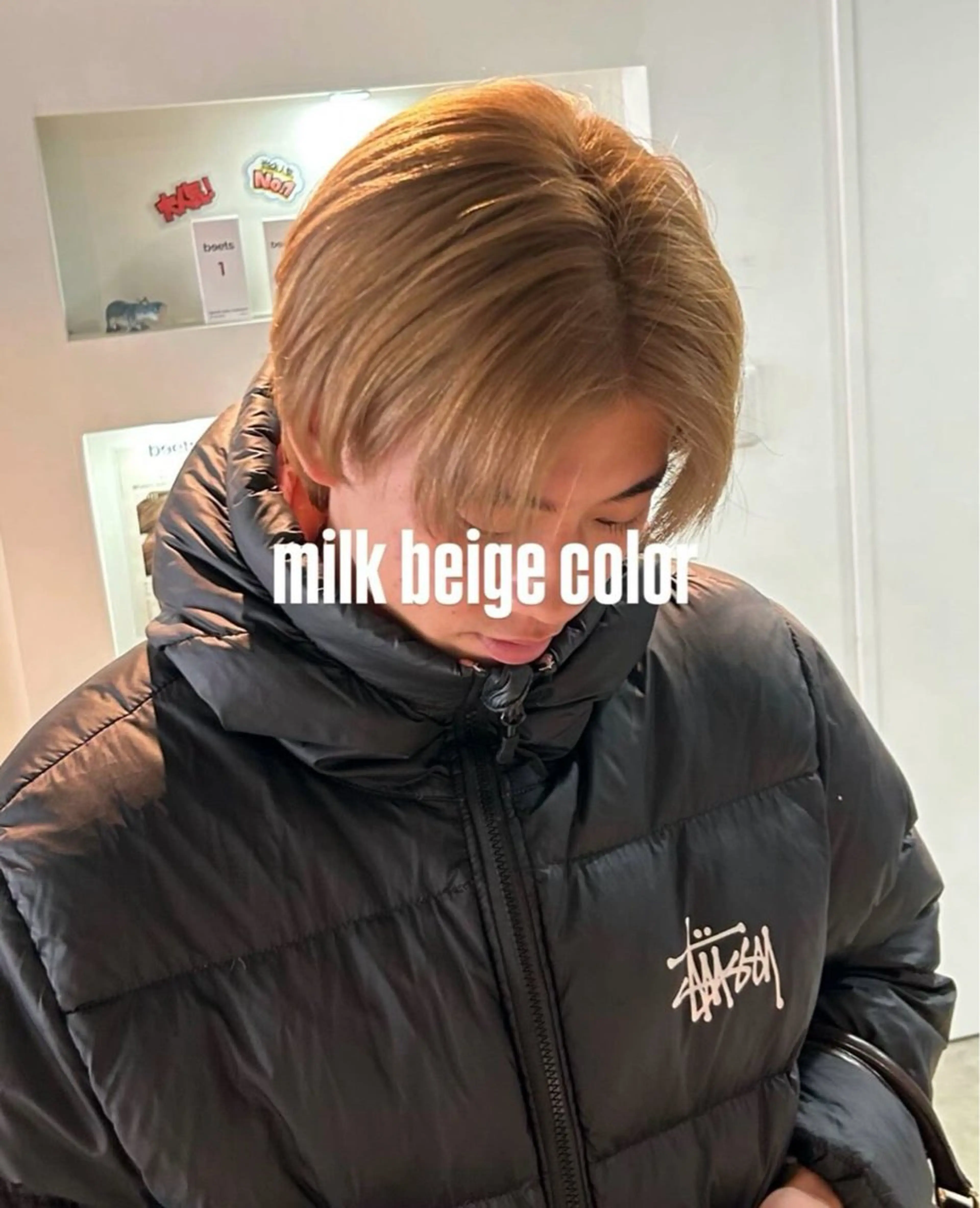 MENS ブリーチリタッチ➕オンカラーの写真