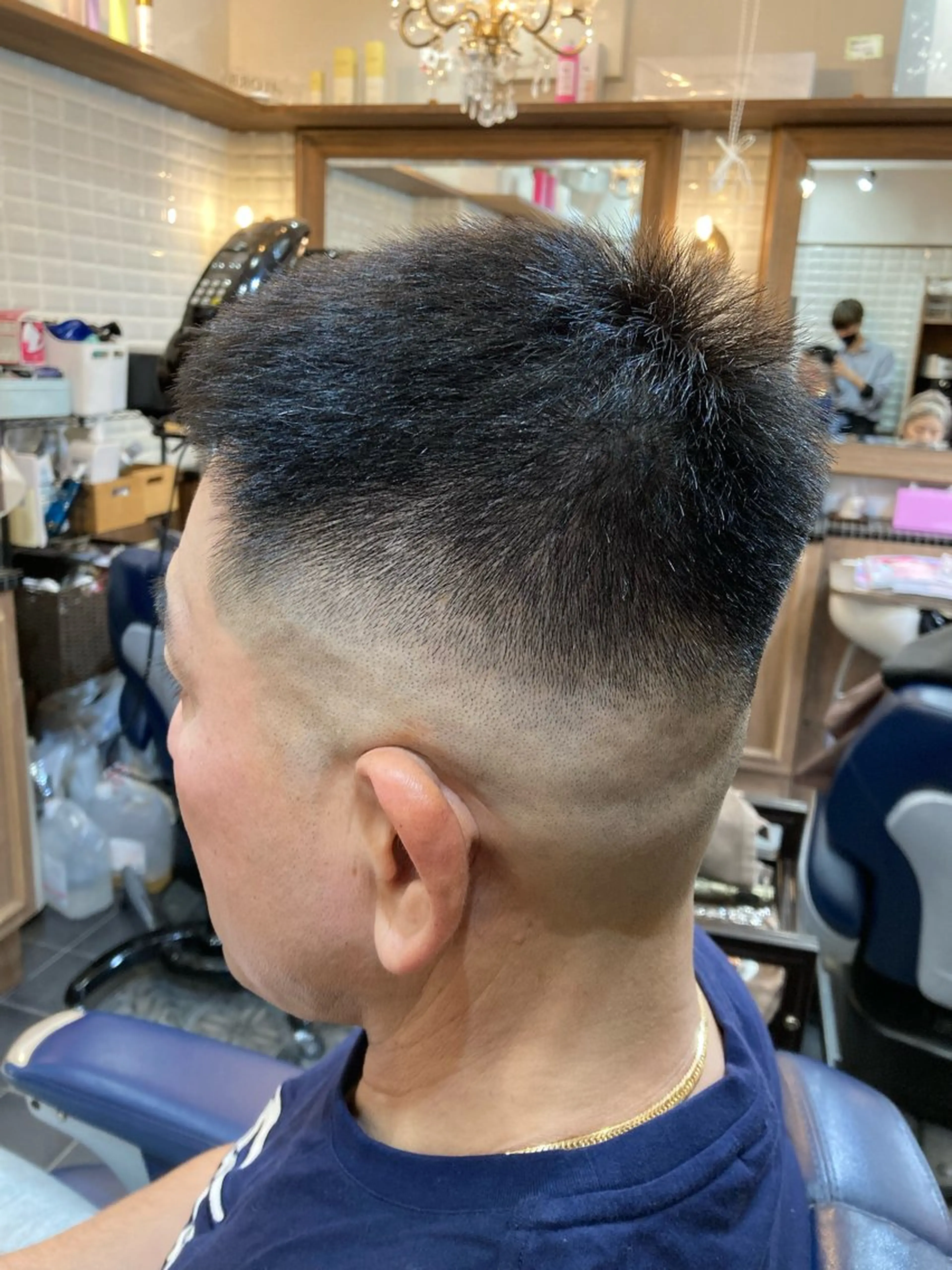 ショート メンズ フェードカット スキンフェード カット トリートメント ルピナス中田店長 山口大地のヘアスタイル