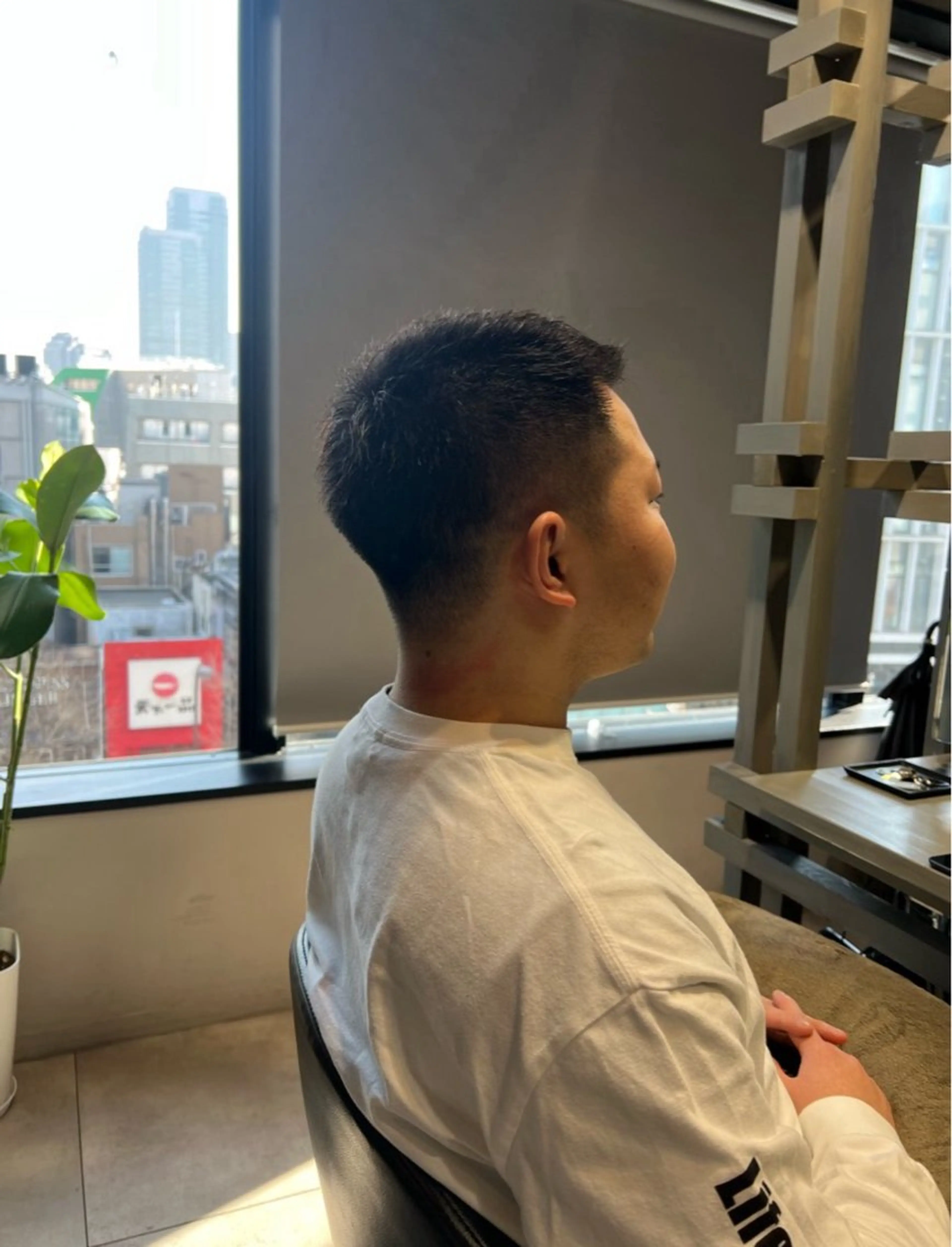 シャンプー、流し無し、メンテナンスメンズカットの写真