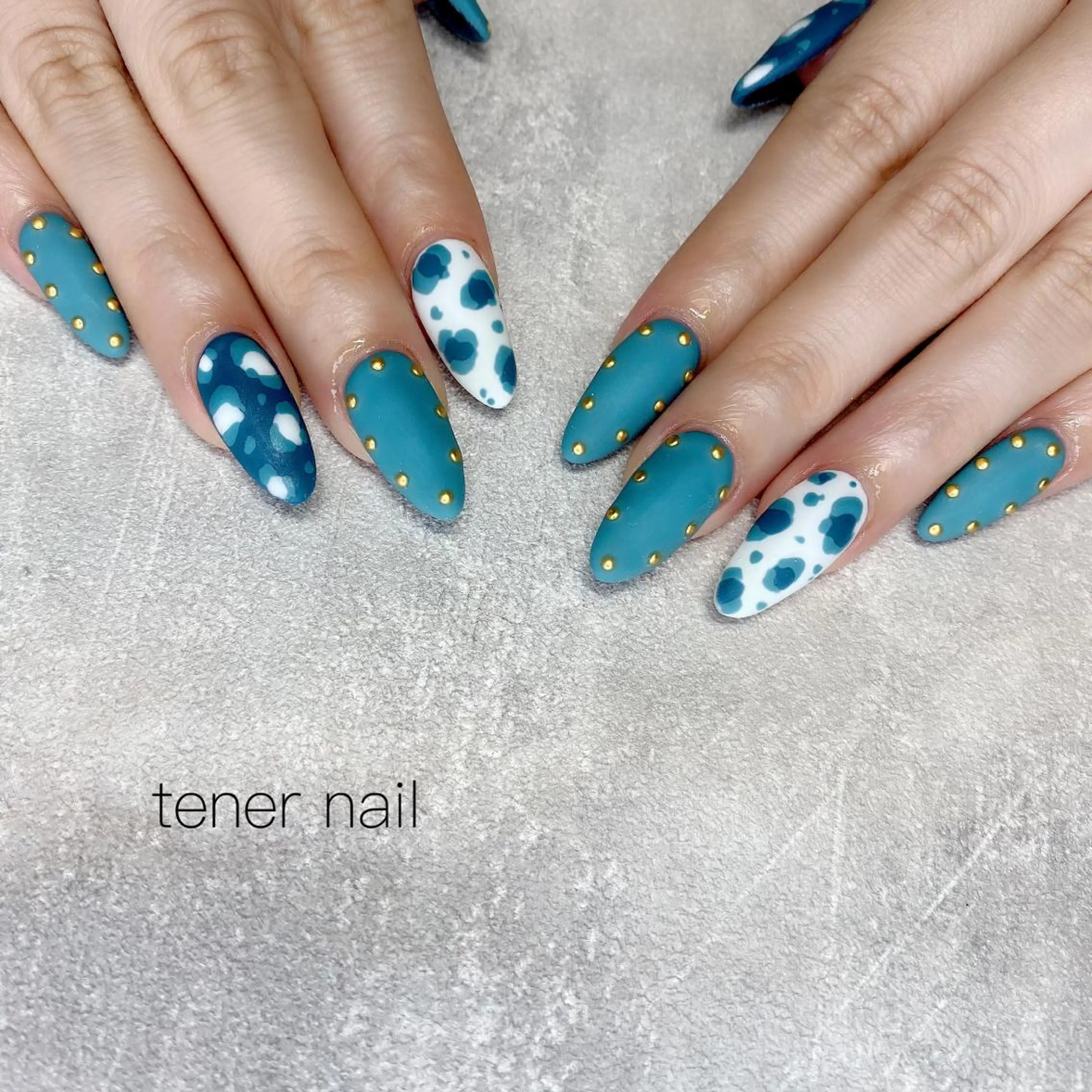 ネイル アニマル柄 マットネイル tener  nail  テネルネイル所属・テネルネイル tener nailのネイルデザイン