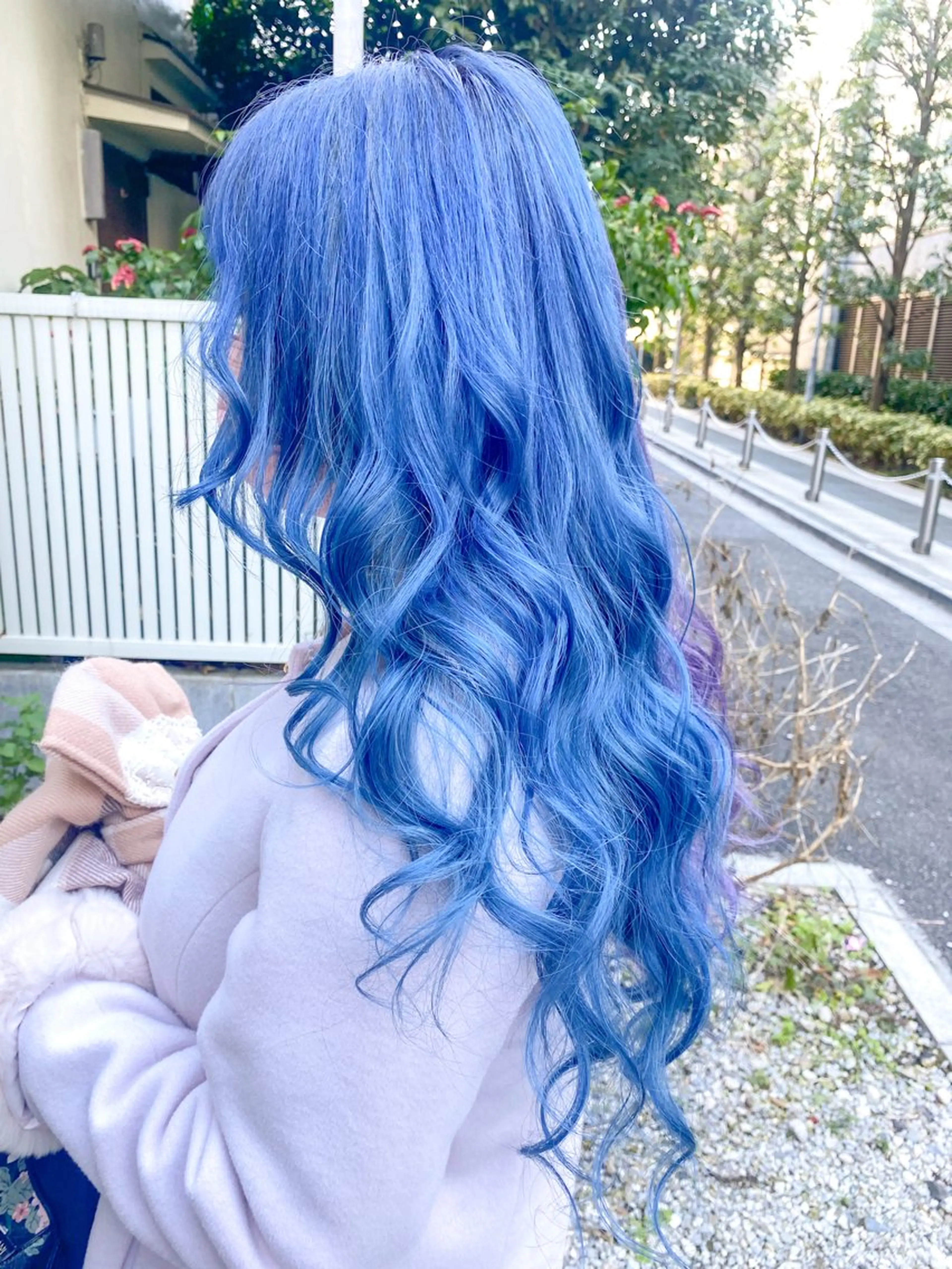 ロング カラー ブルーカラー Cherie所属・Chérie Honokaのヘアスタイル