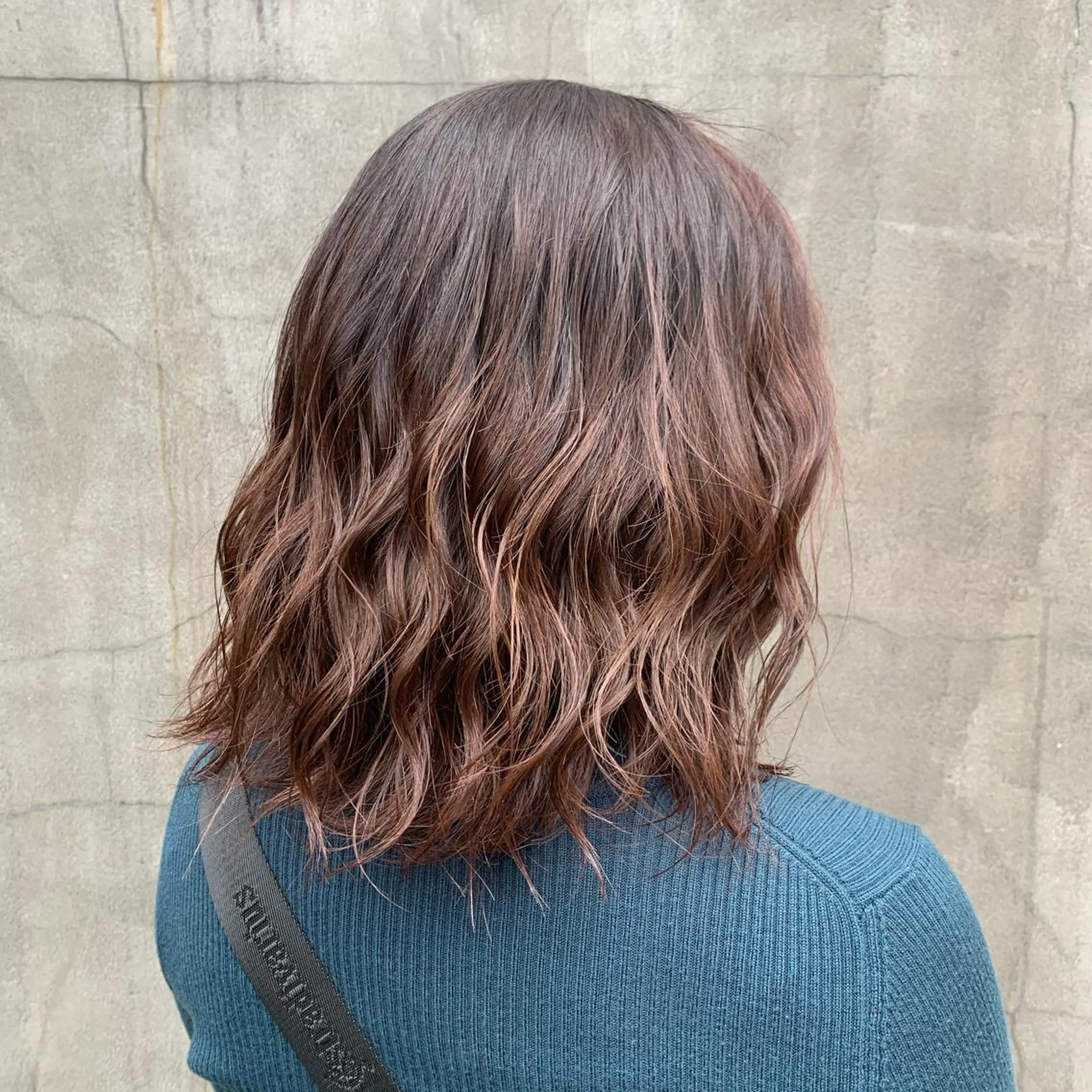 ミディアム カラー 髪質改善カラー&TR 縮毛矯正/弱酸性矯正のヘアスタイル