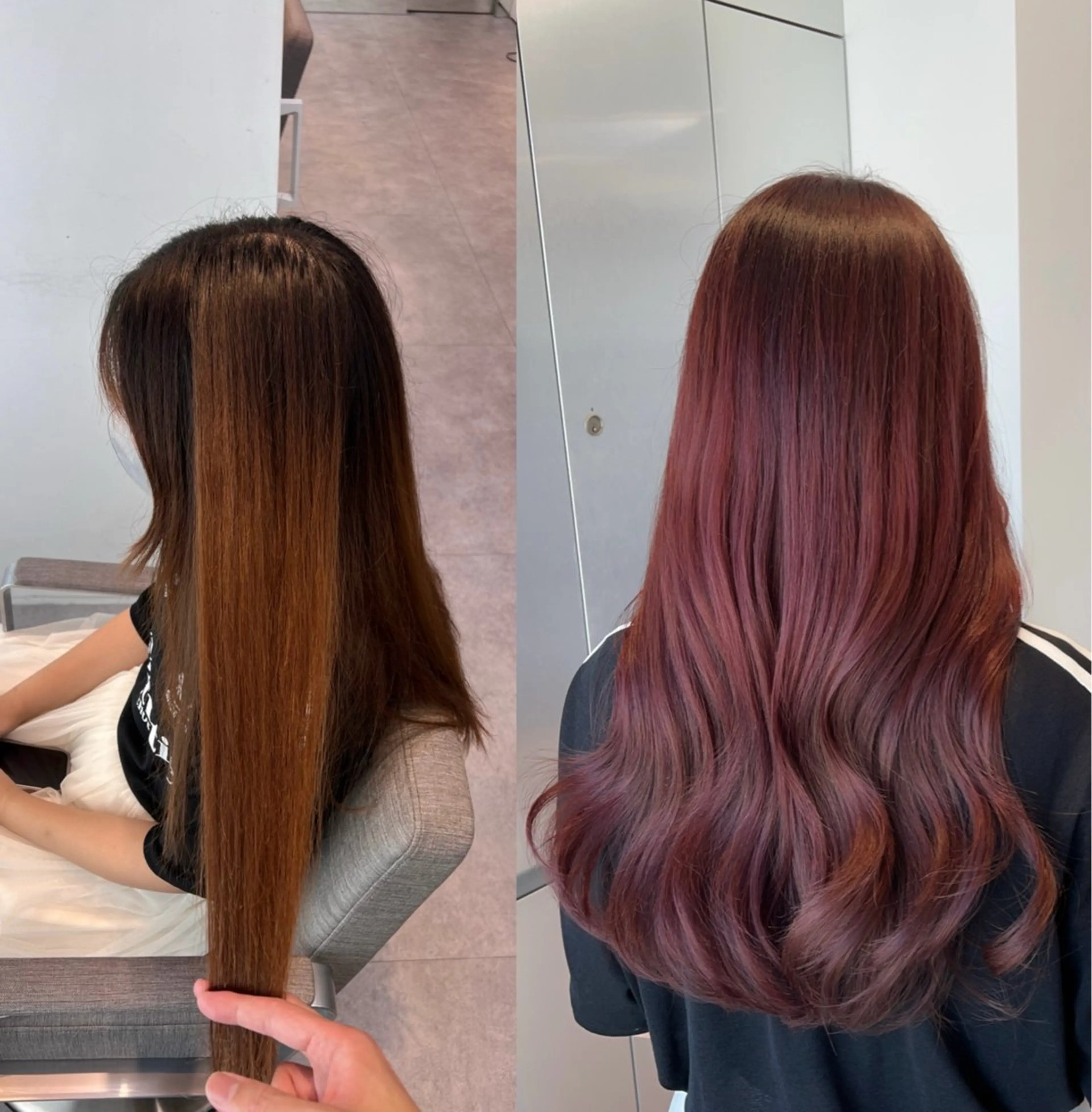 ロング ヘアカラー 🫧髪質改善•艶カラ ー特化🫧谷奥甲太のヘアスタイル