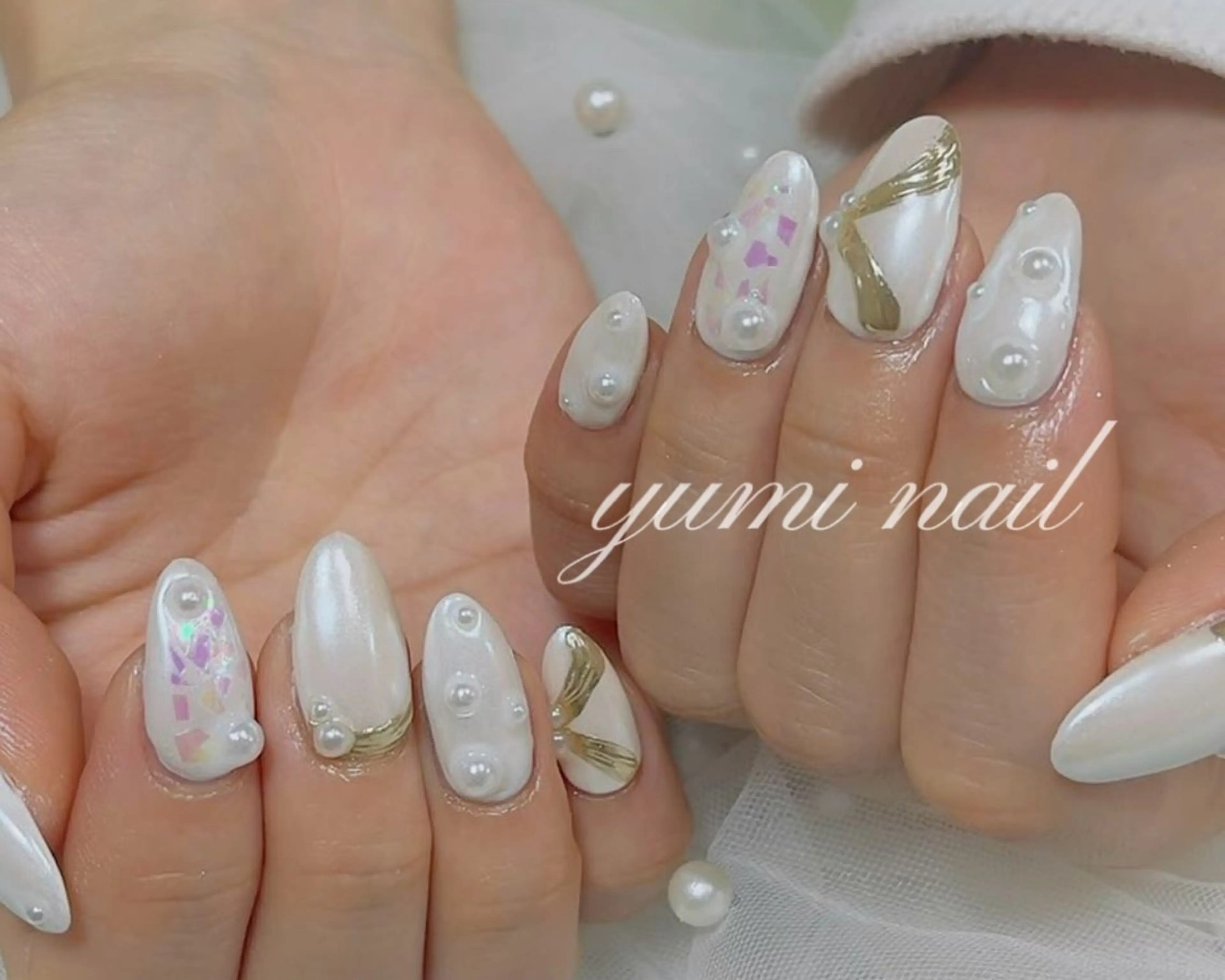 ネイル 𝐲𝐮𝐦𝐢🎀 長さ出しデザイン専門のネイルデザイン