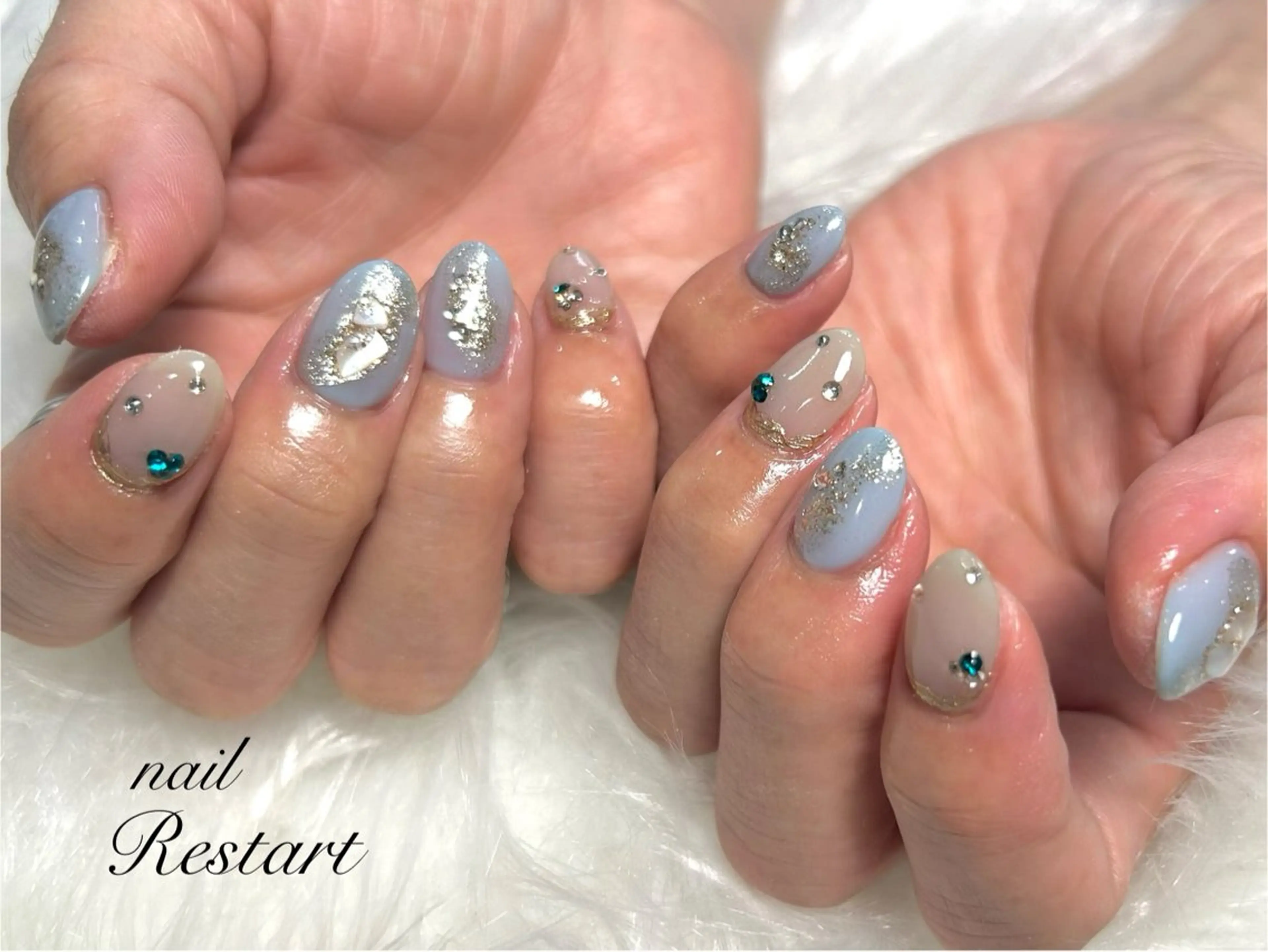 ショート ハンドネイル nail Restart所属・Restart YURIのネイルデザイン