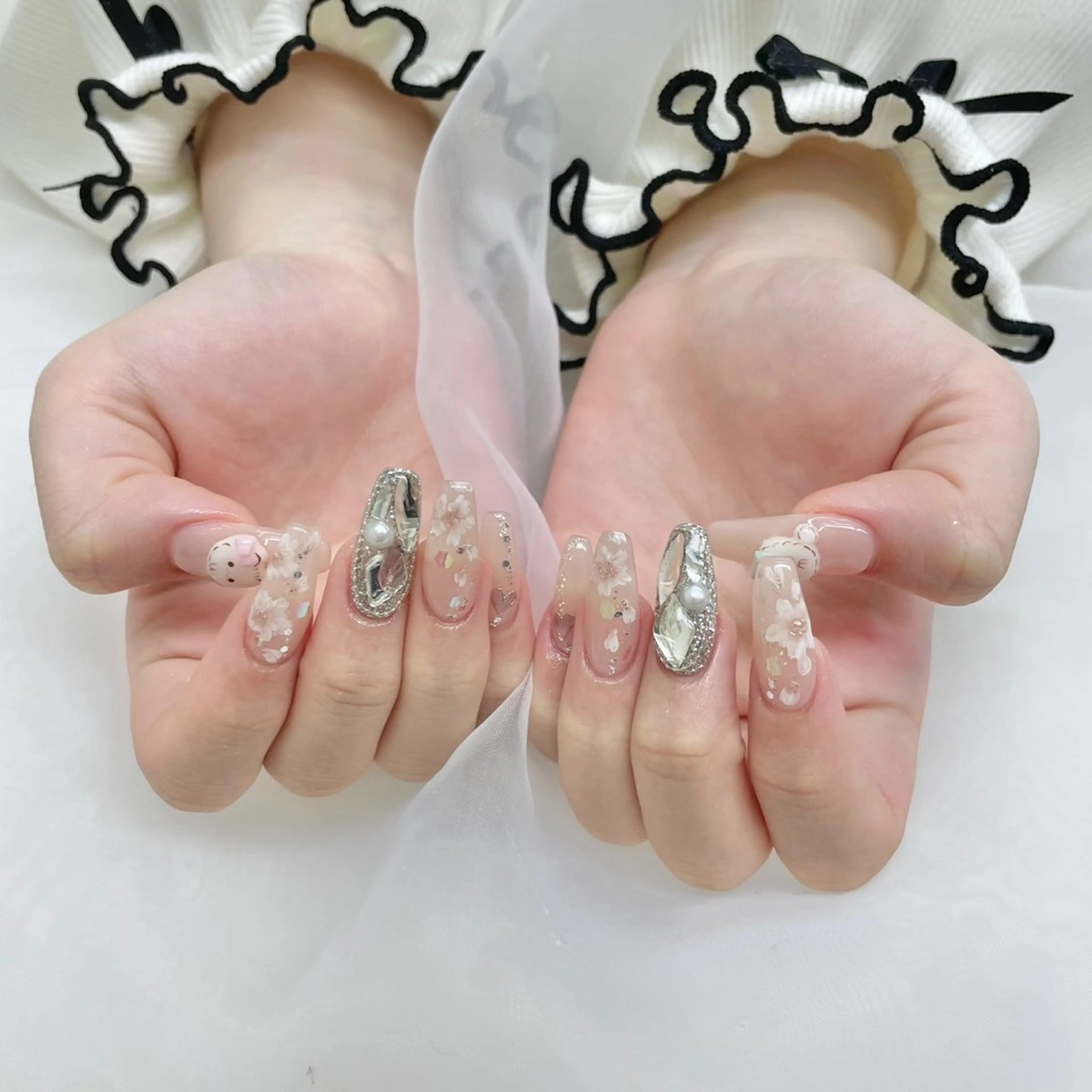 ロング 韓国風ヘア nail jaol池袋店所属・ネイルJaol 池袋のネイルデザイン