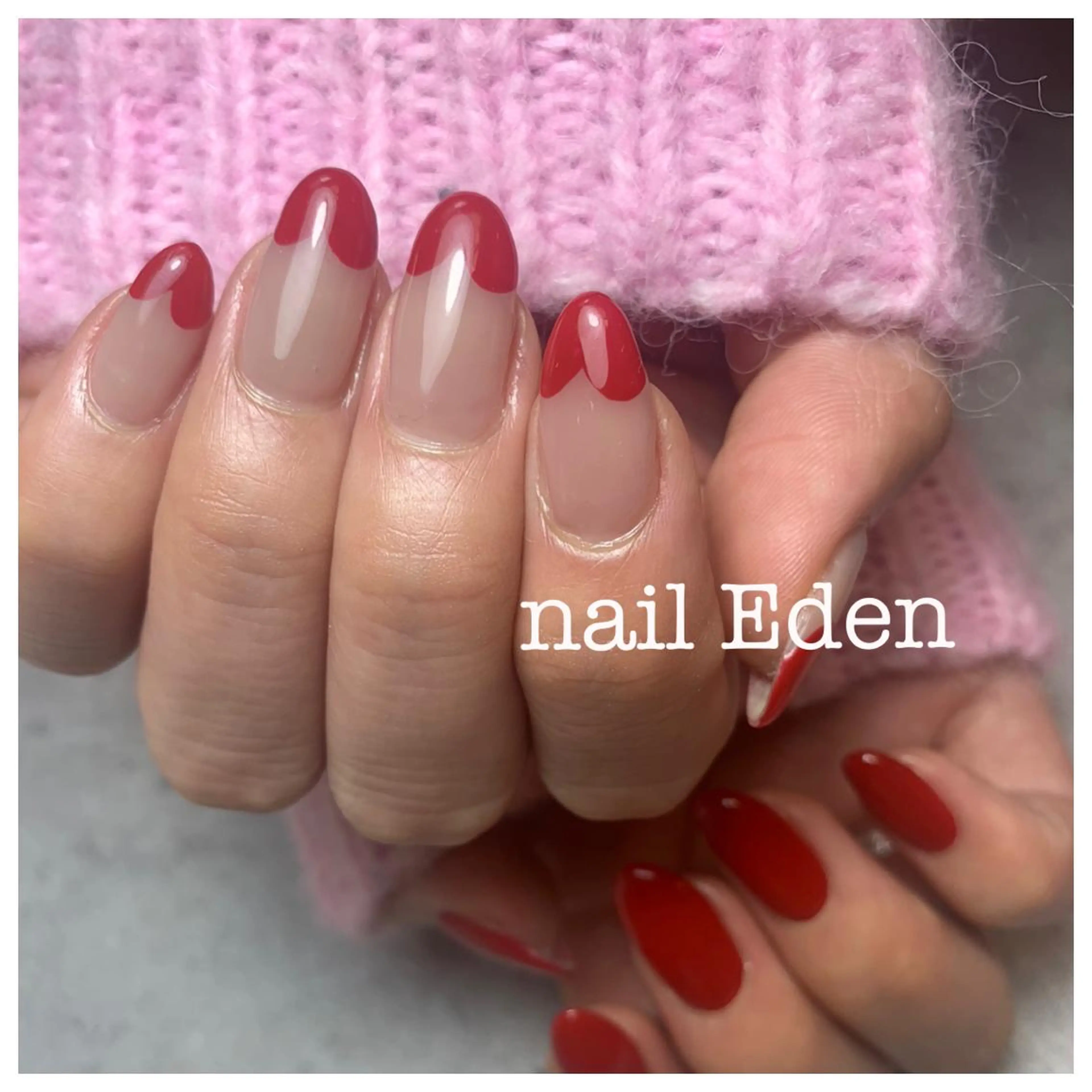 ネイル アートネイル クリアネイル フットネイル フレンチネイル ジェルネイル ハンドネイル ハンドケア Eden　private nail saron所属・Eden ♾️のネイルデザイン