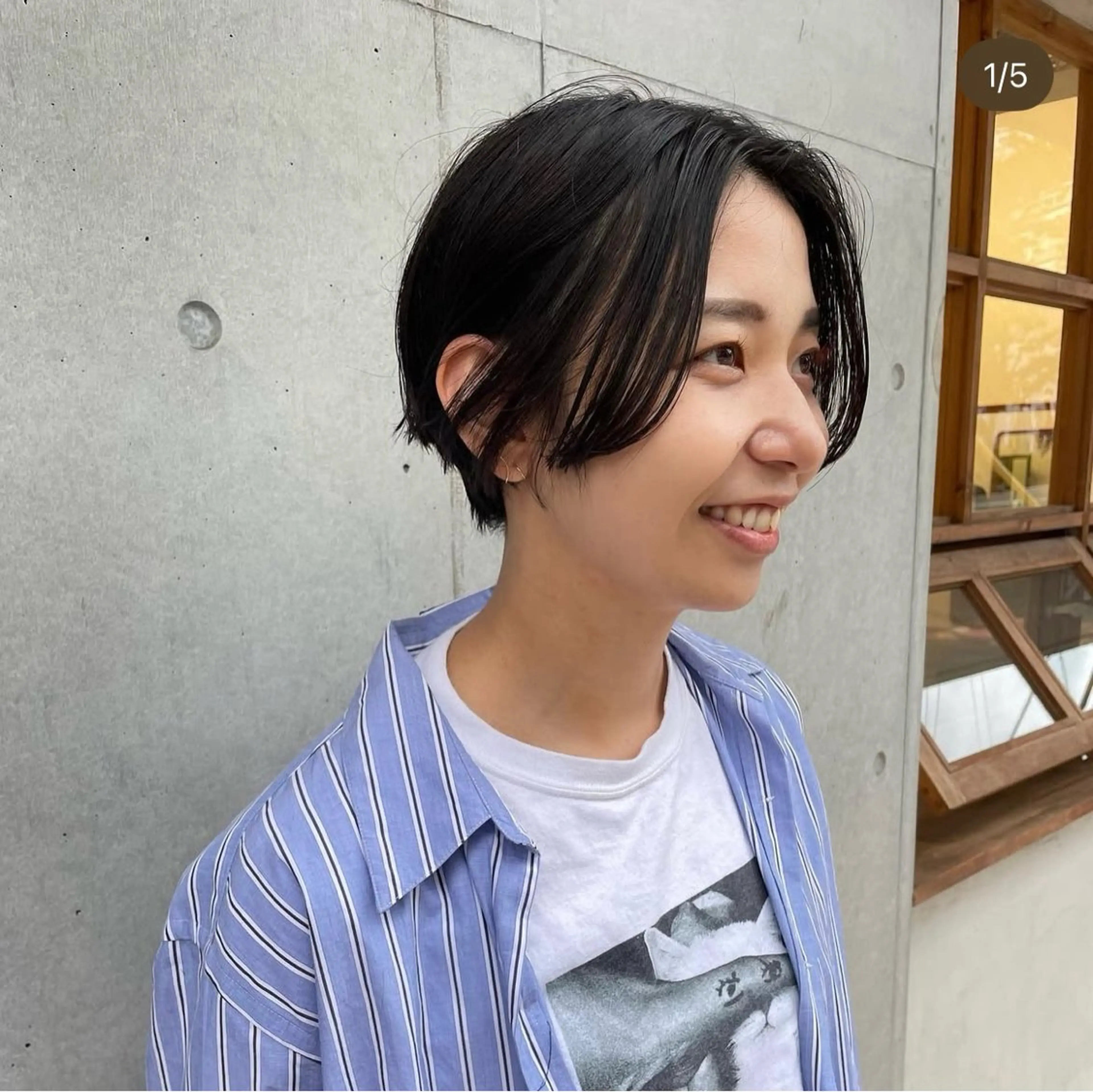 ショート カット ショートウルフくせ毛 お任せくださいのヘアスタイル