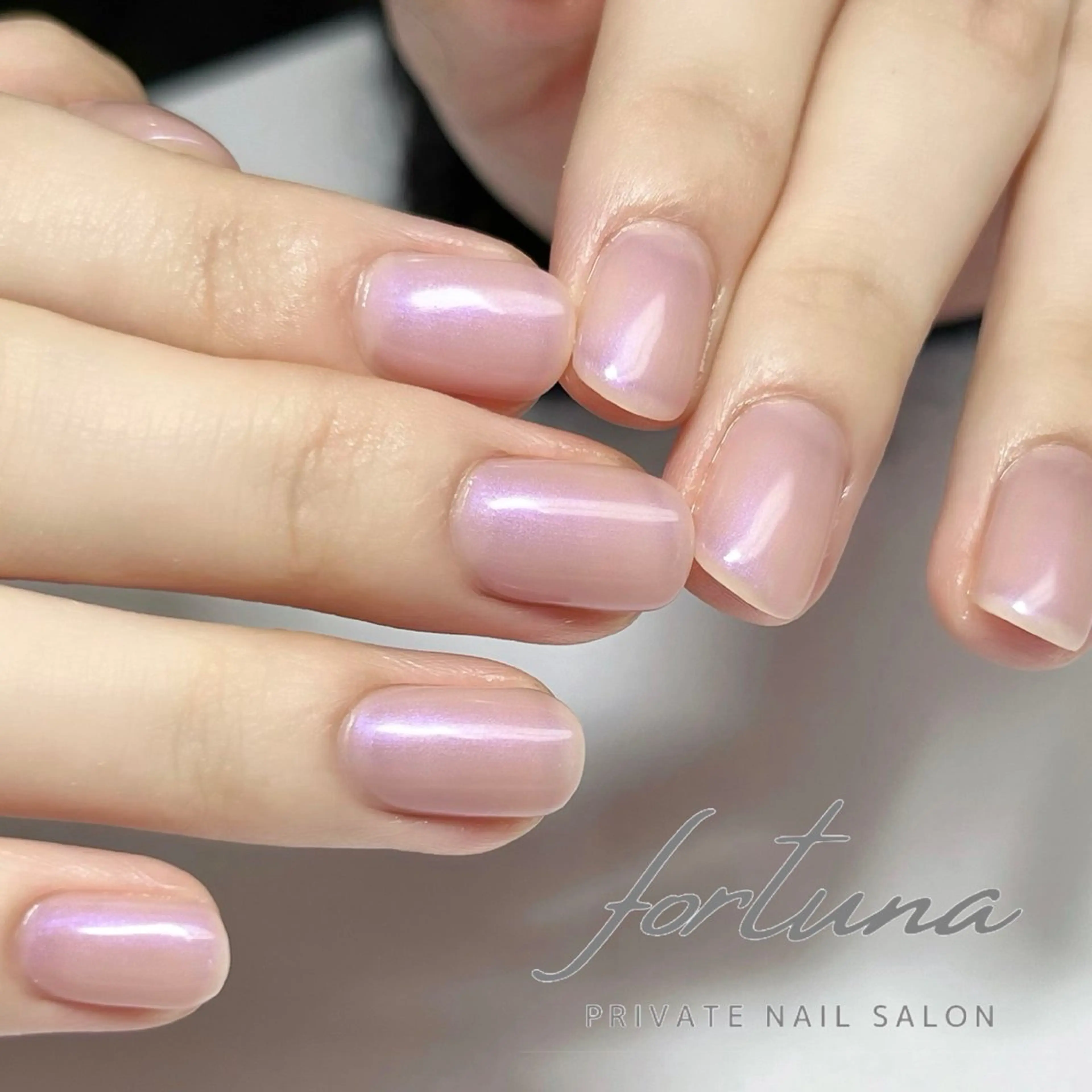 ネイル ジェルネイル ワンカラーネイル パラジェル ピンク fortuna 武藤裕美のネイルデザイン