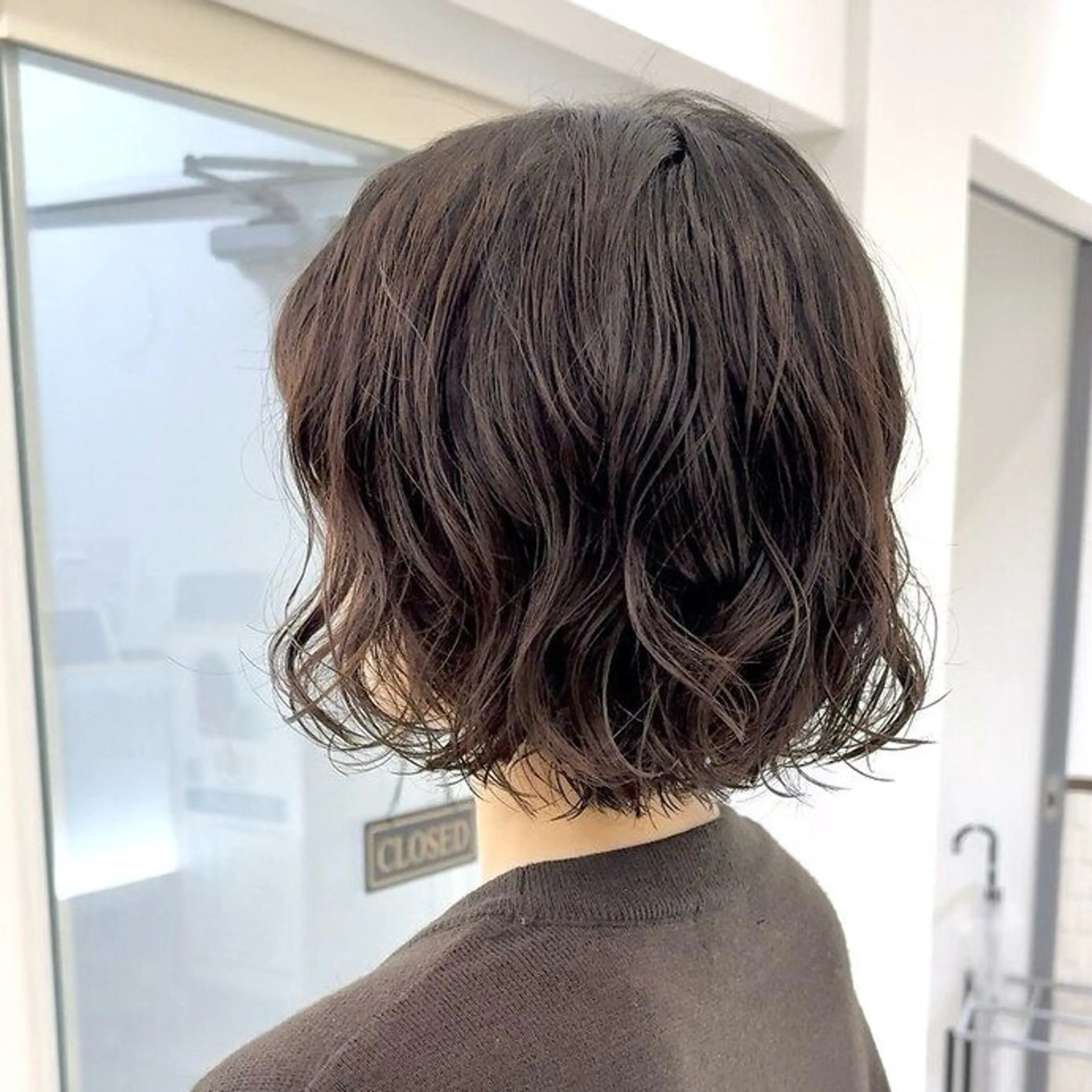 パーマ ボブ パーマ 井上 香朋のヘアスタイル