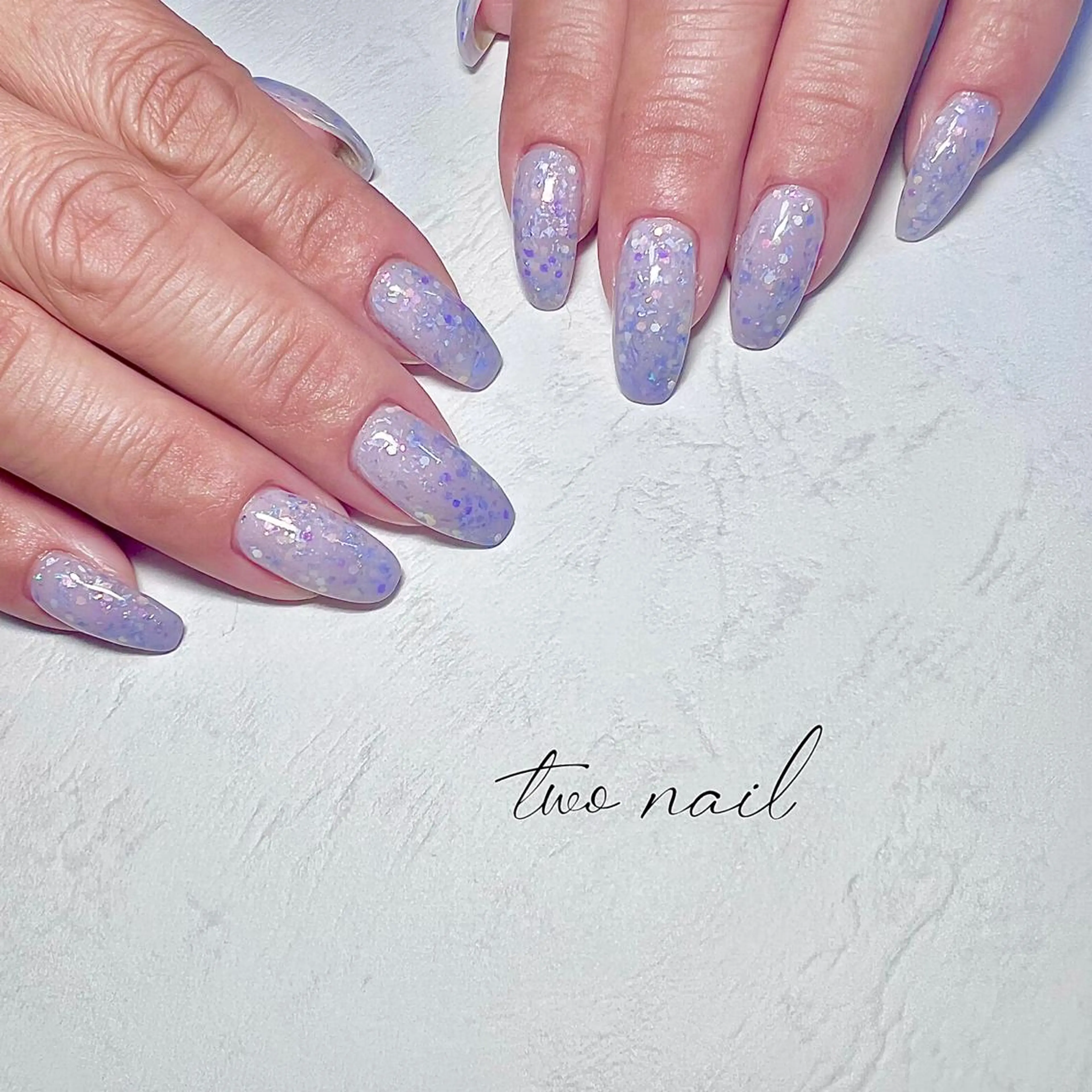 ネイル アートネイル フットネイル ハート ニュアンスネイル ホワイト two nailのネイルデザイン