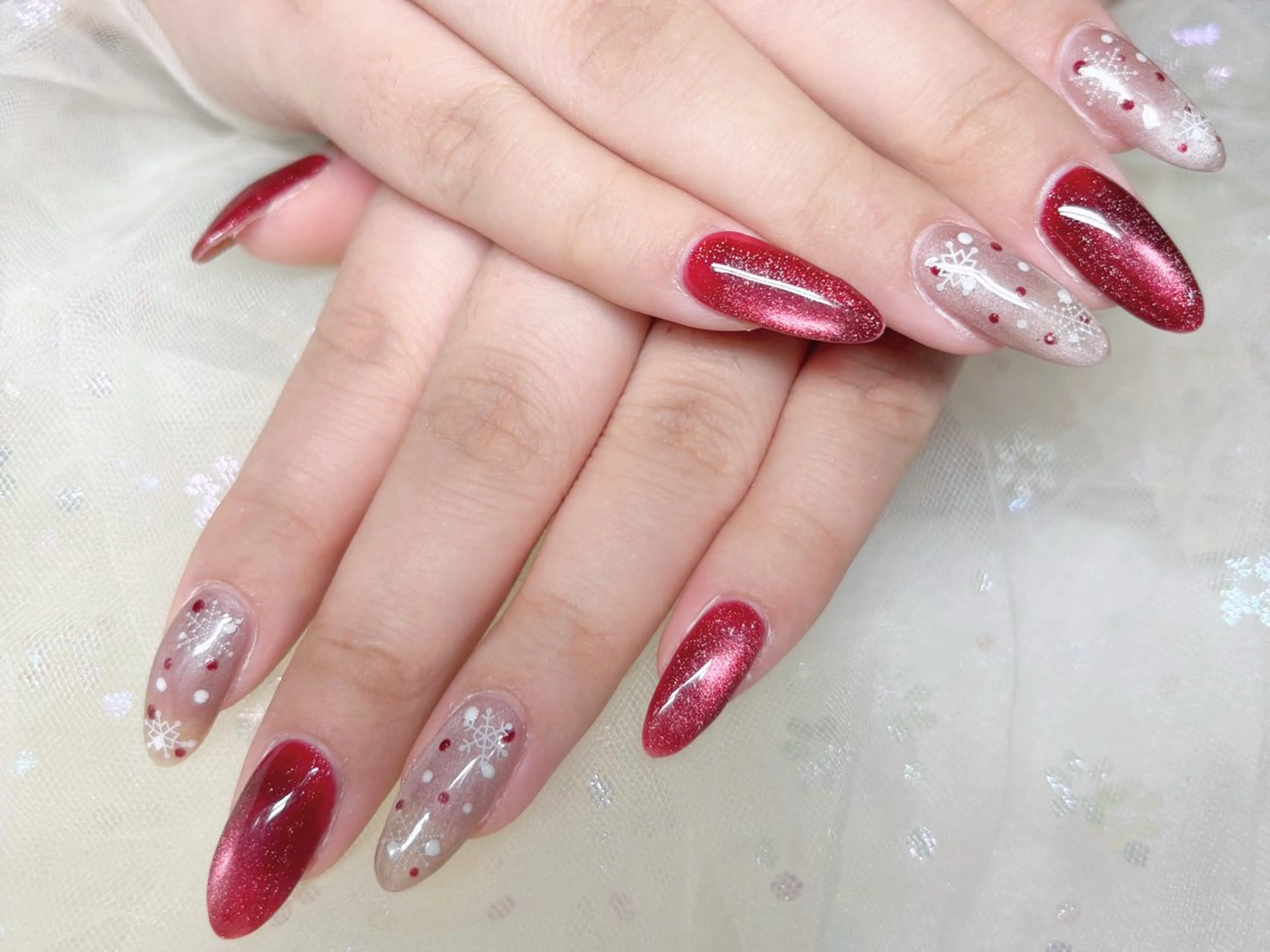 ネイル ハンドネイル ハンドケア H3 Nail Tsuki🦋💙のネイルデザイン