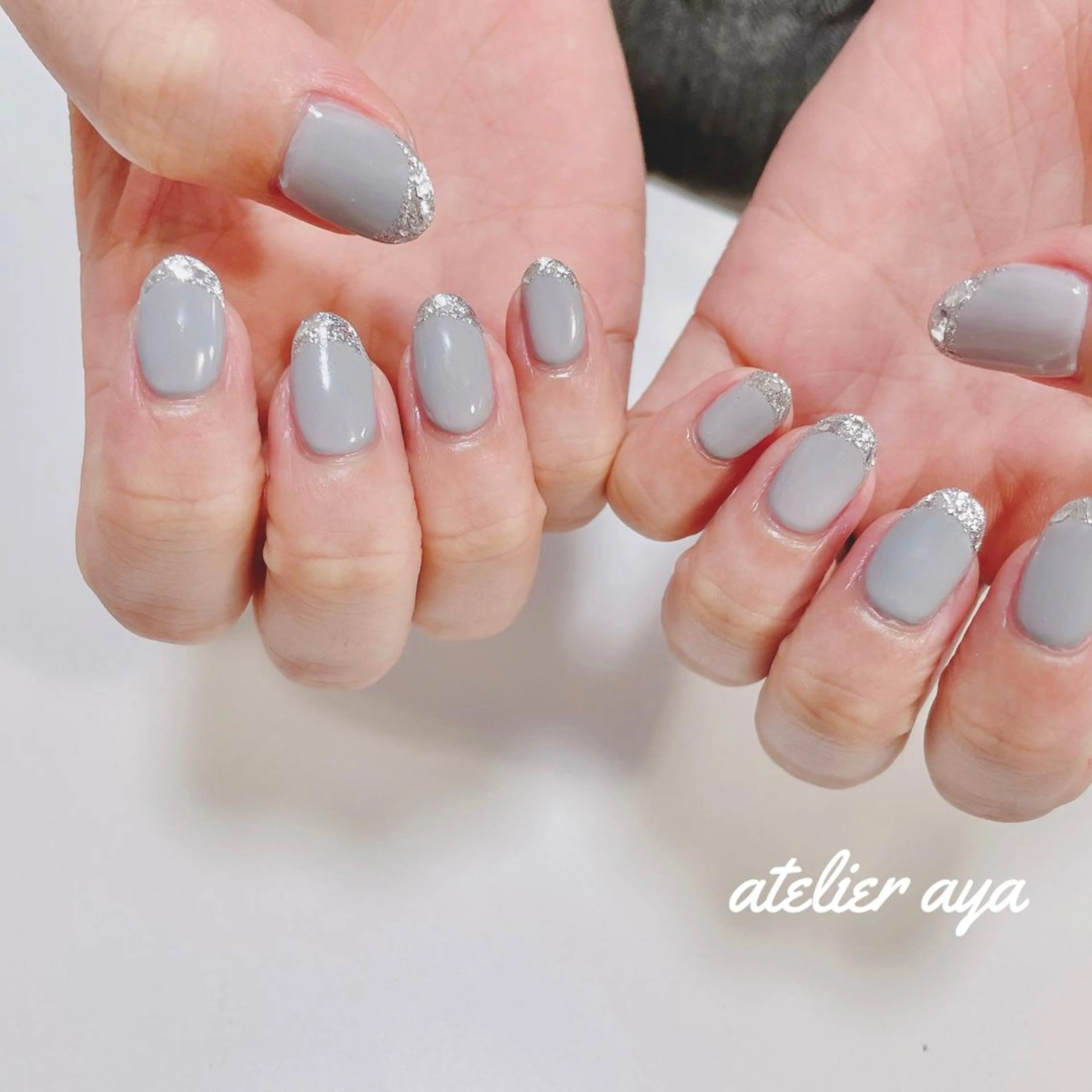 ネイル フレンチネイル ガラスフレンチ 北名古屋♡ ayanaのネイルデザイン