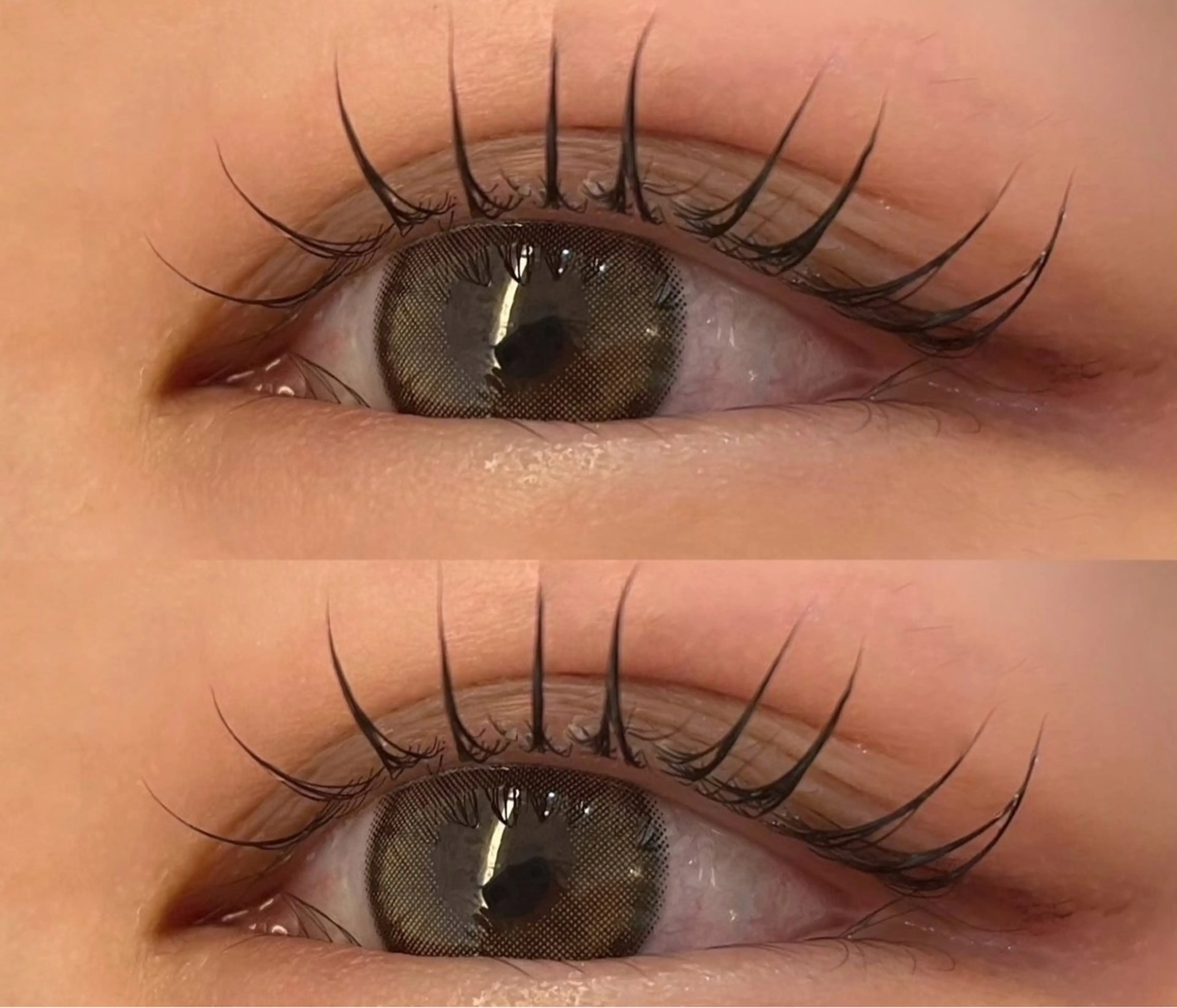 マツエク・マツパ 韓国風マツエク まつげパーマ eve🐰束間まつ毛 /透明感カラーのヘアスタイル