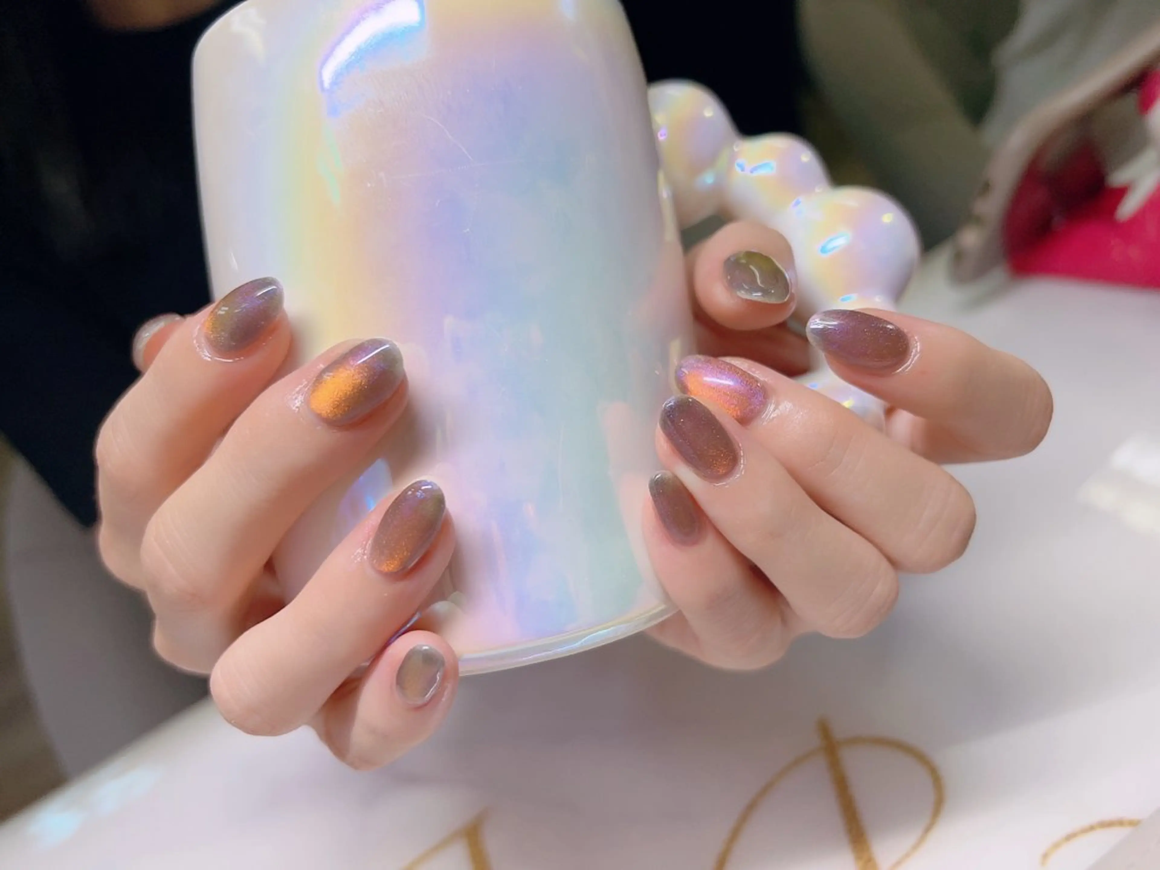 ネイル チークネイル マグネットネイル 持ち込み ニュアンスネイル シンプルネイル インフィニティ ネイルサロンのネイルデザイン