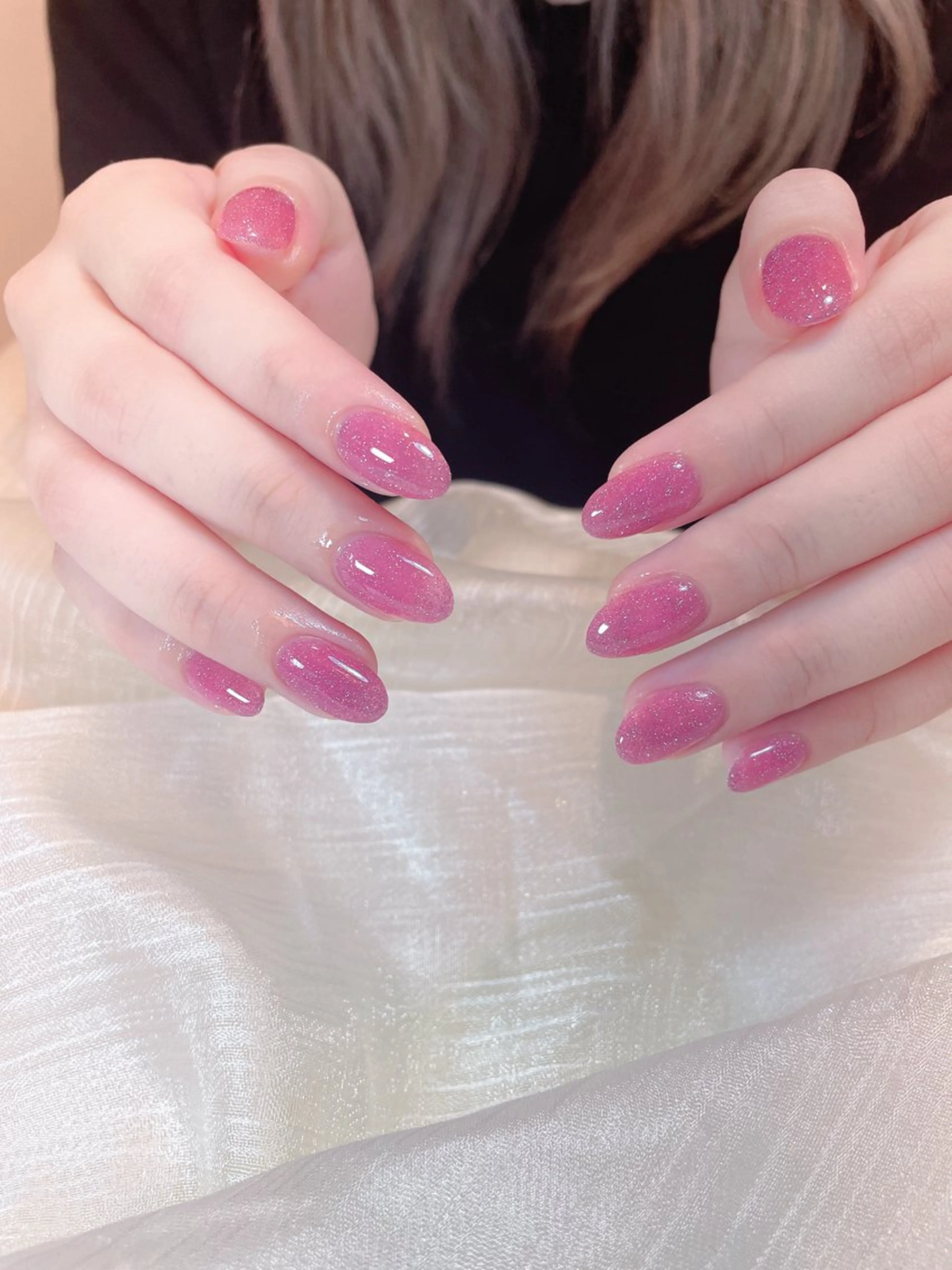 ネイル ワンカラーネイル ピンク 恵比寿 The Nailのネイルデザイン