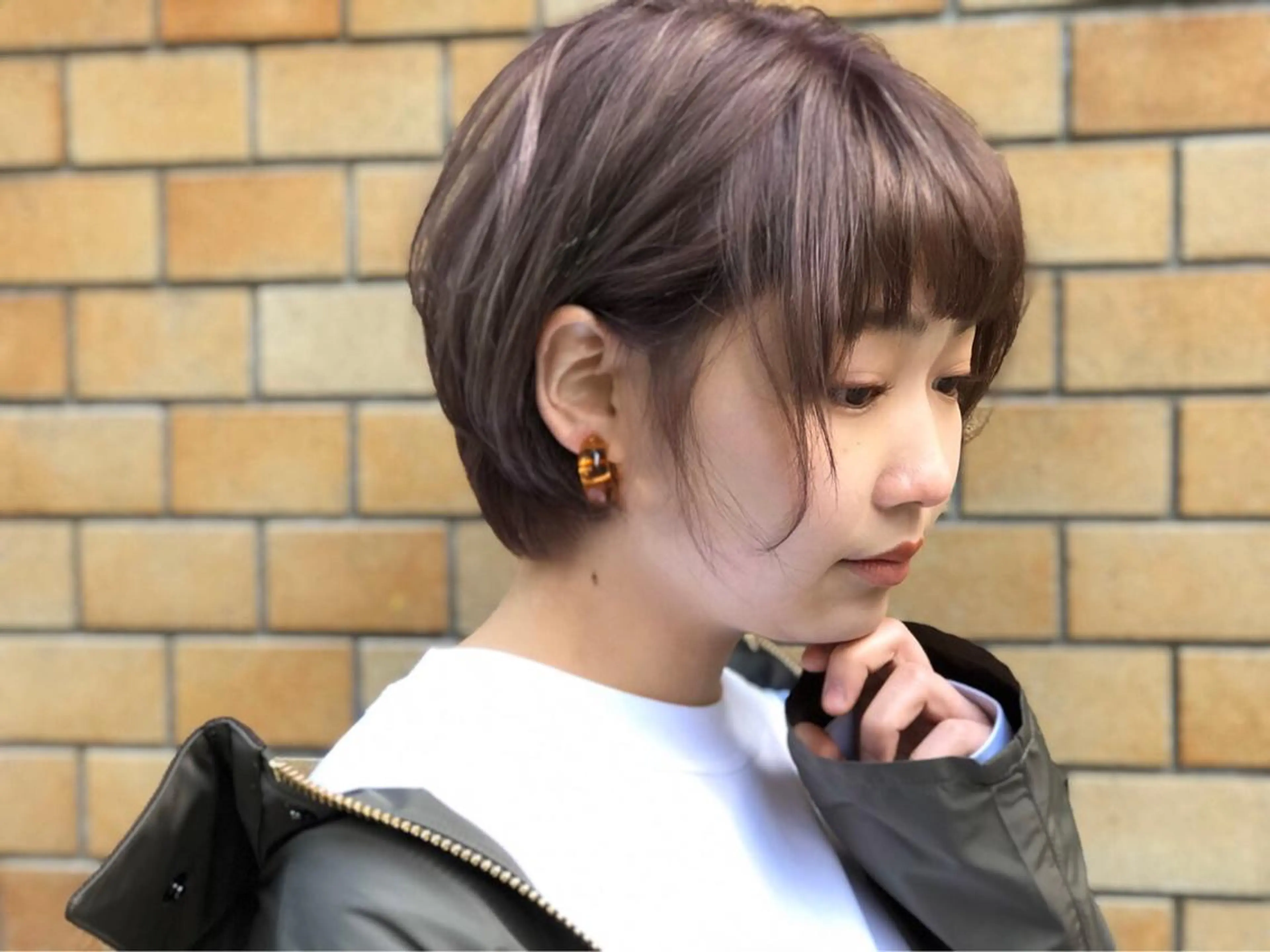 ショート カラー ベージュカラー ショートヘア ヘアカラー トリートメント Clay所属・及川 祐輔のヘアスタイル